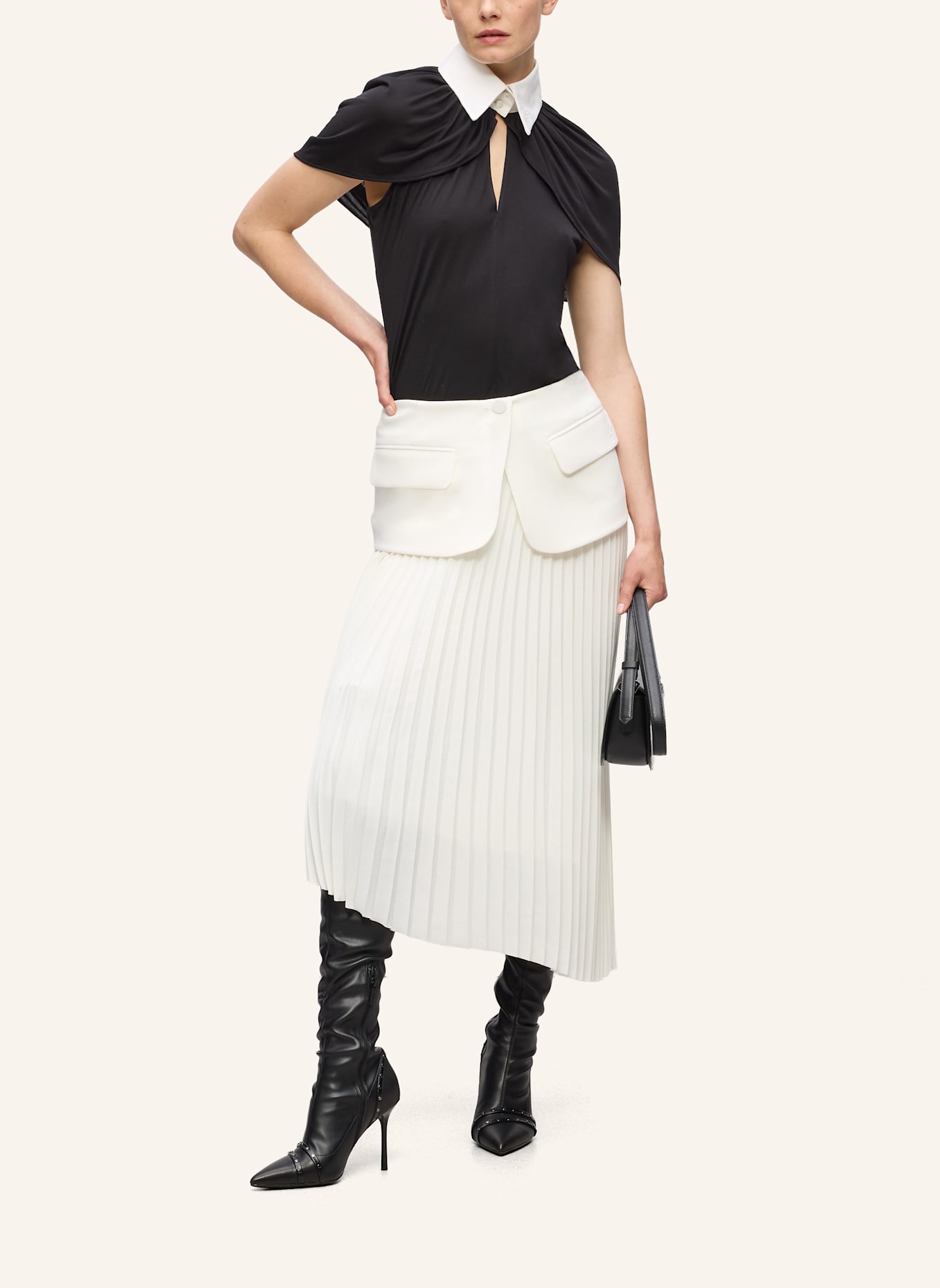 KARL LAGERFELD KL STUDIO Top: SCHWARZ