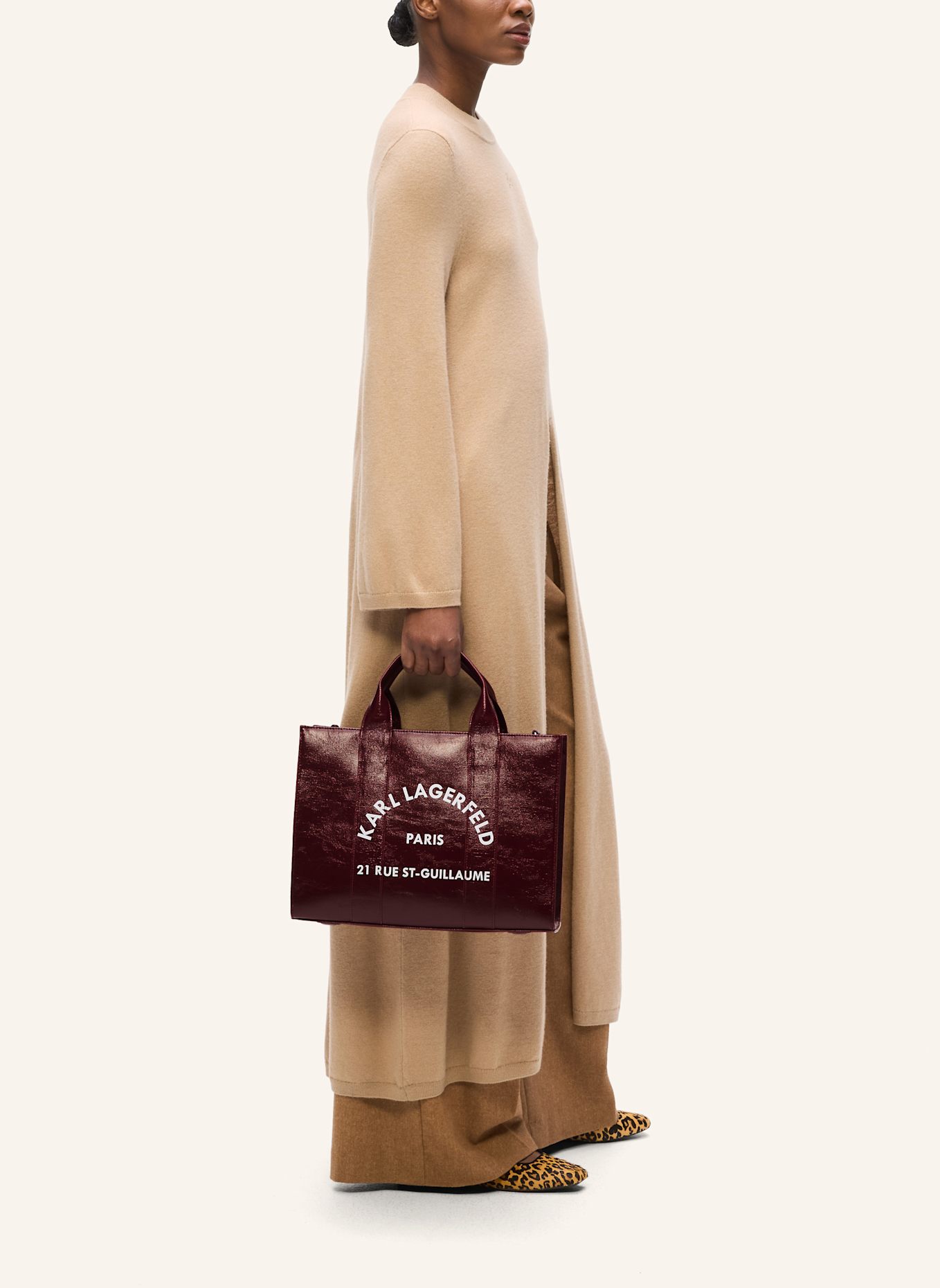 KARL LAGERFELD Shopper: DUNKELROT