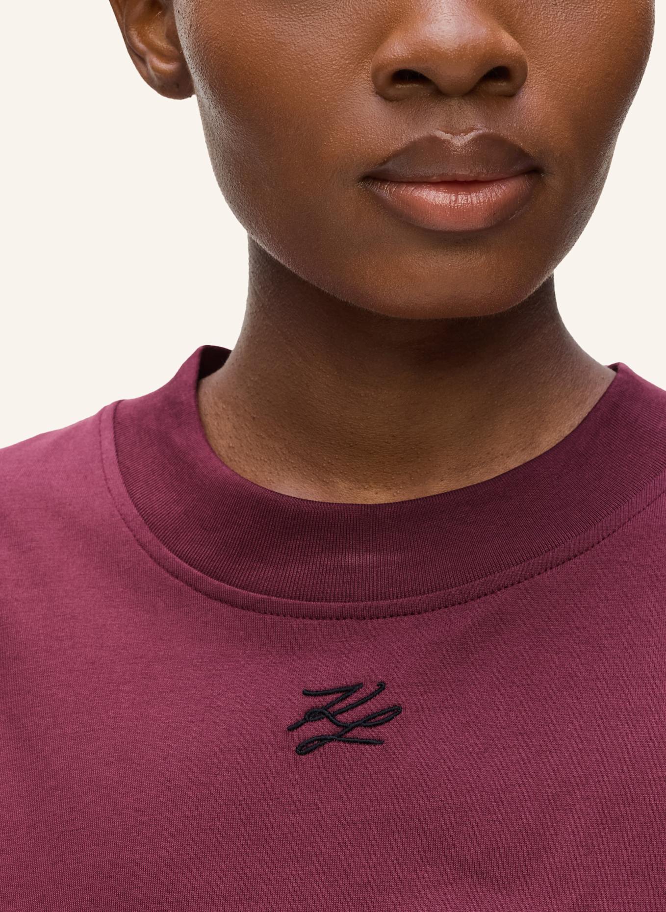 KARL LAGERFELD T-shirt: DUNKELROT