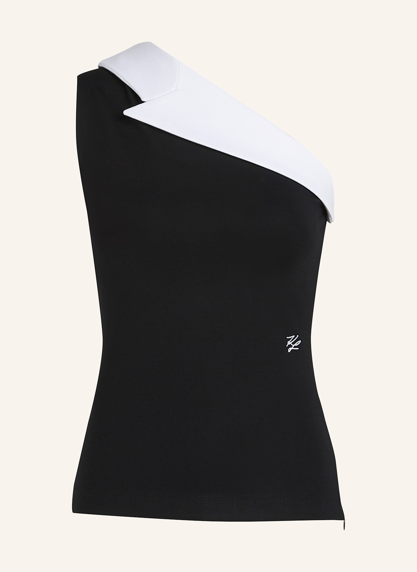 KARL LAGERFELD Top: SCHWARZ