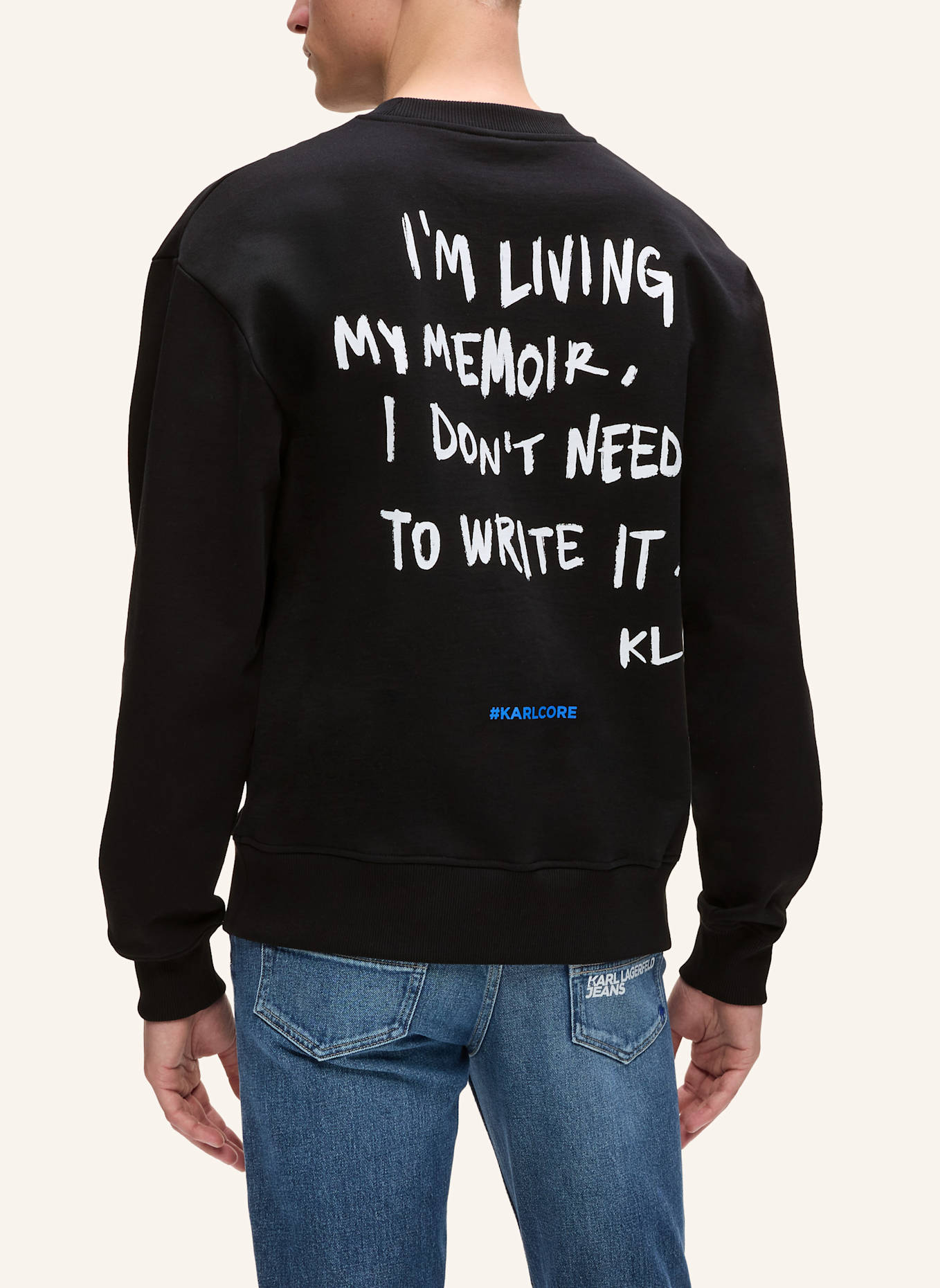 KARL LAGERFELD JEANS Sweatshirt: SCHWARZ