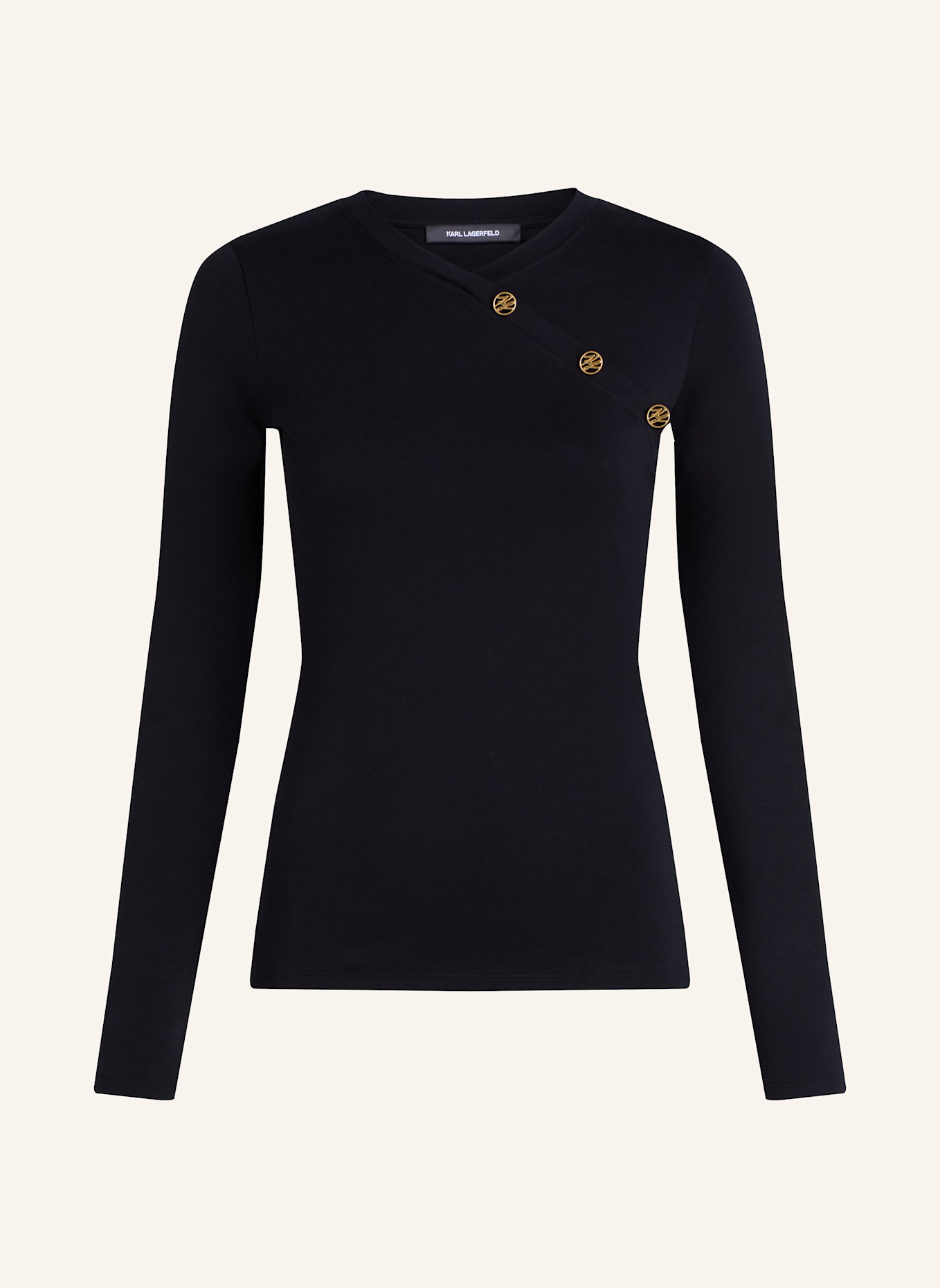 KARL LAGERFELD T-shirt: SCHWARZ