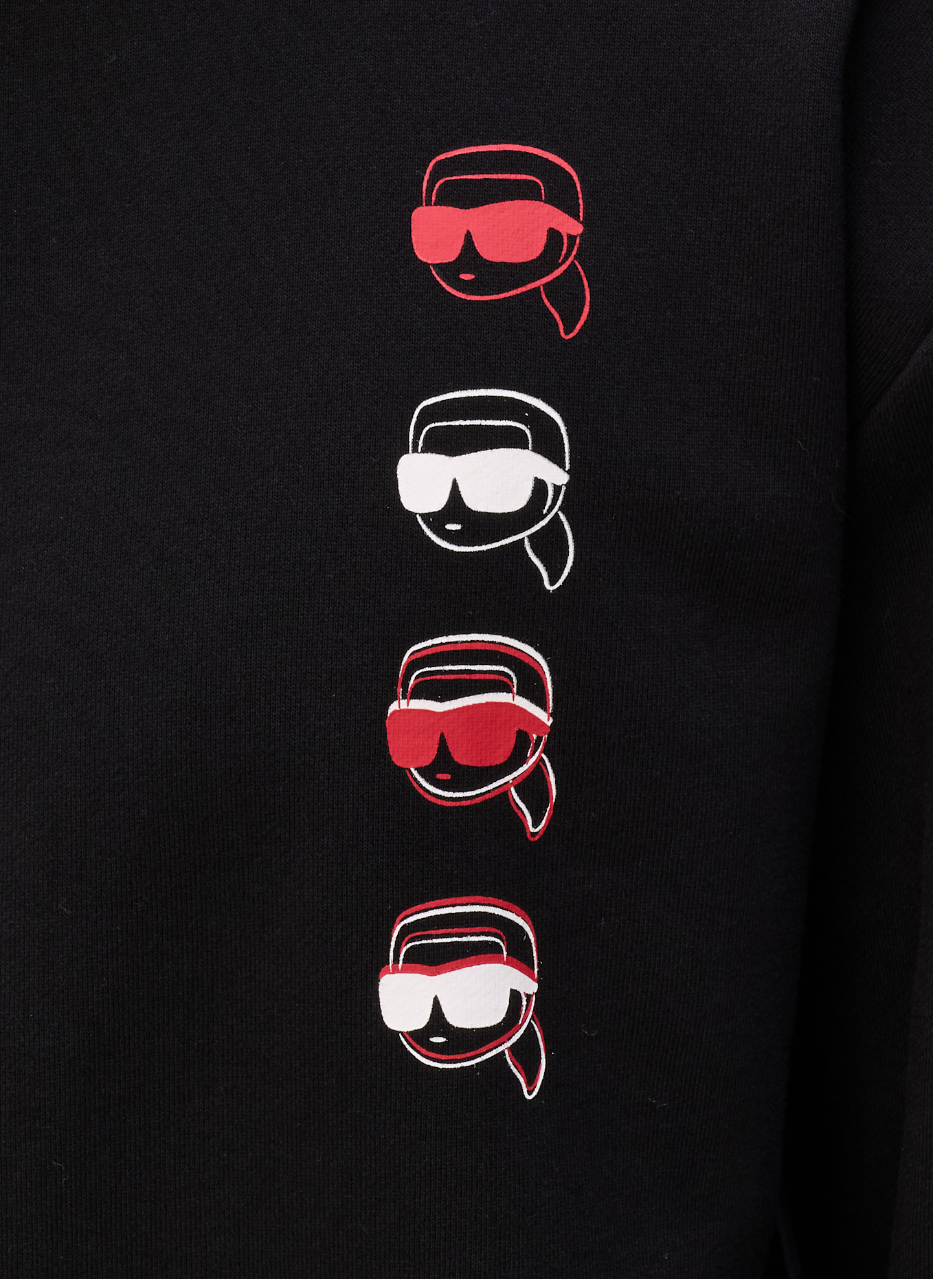 KARL LAGERFELD Sweatshirt: SCHWARZ