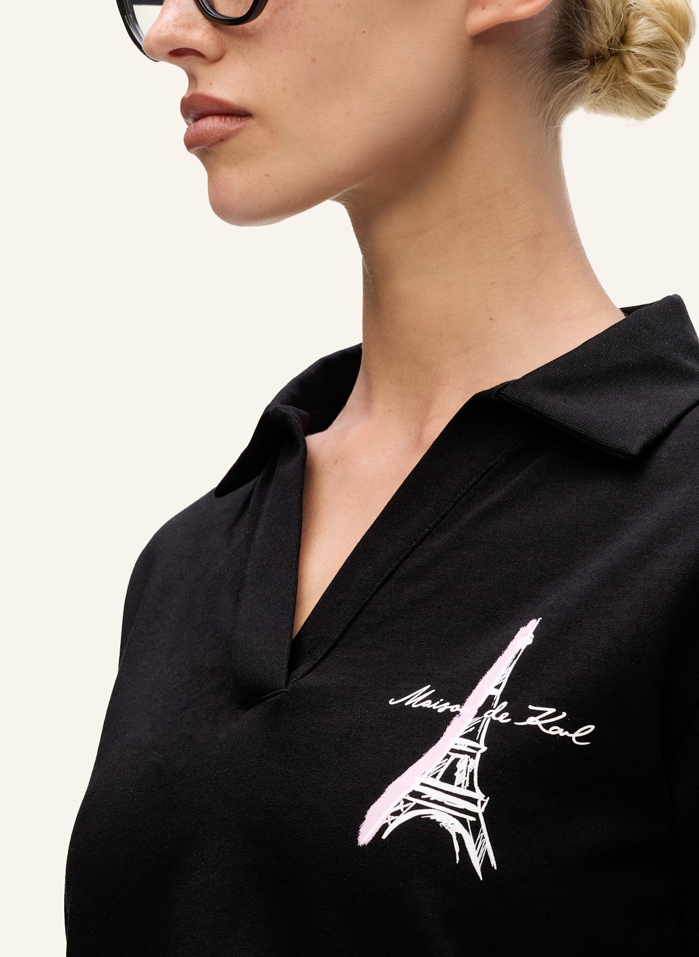 KARL LAGERFELD T-shirt: SCHWARZ