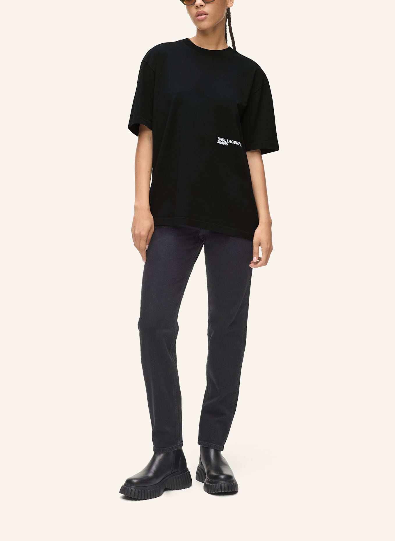 KARL LAGERFELD JEANS T-shirt: SCHWARZ