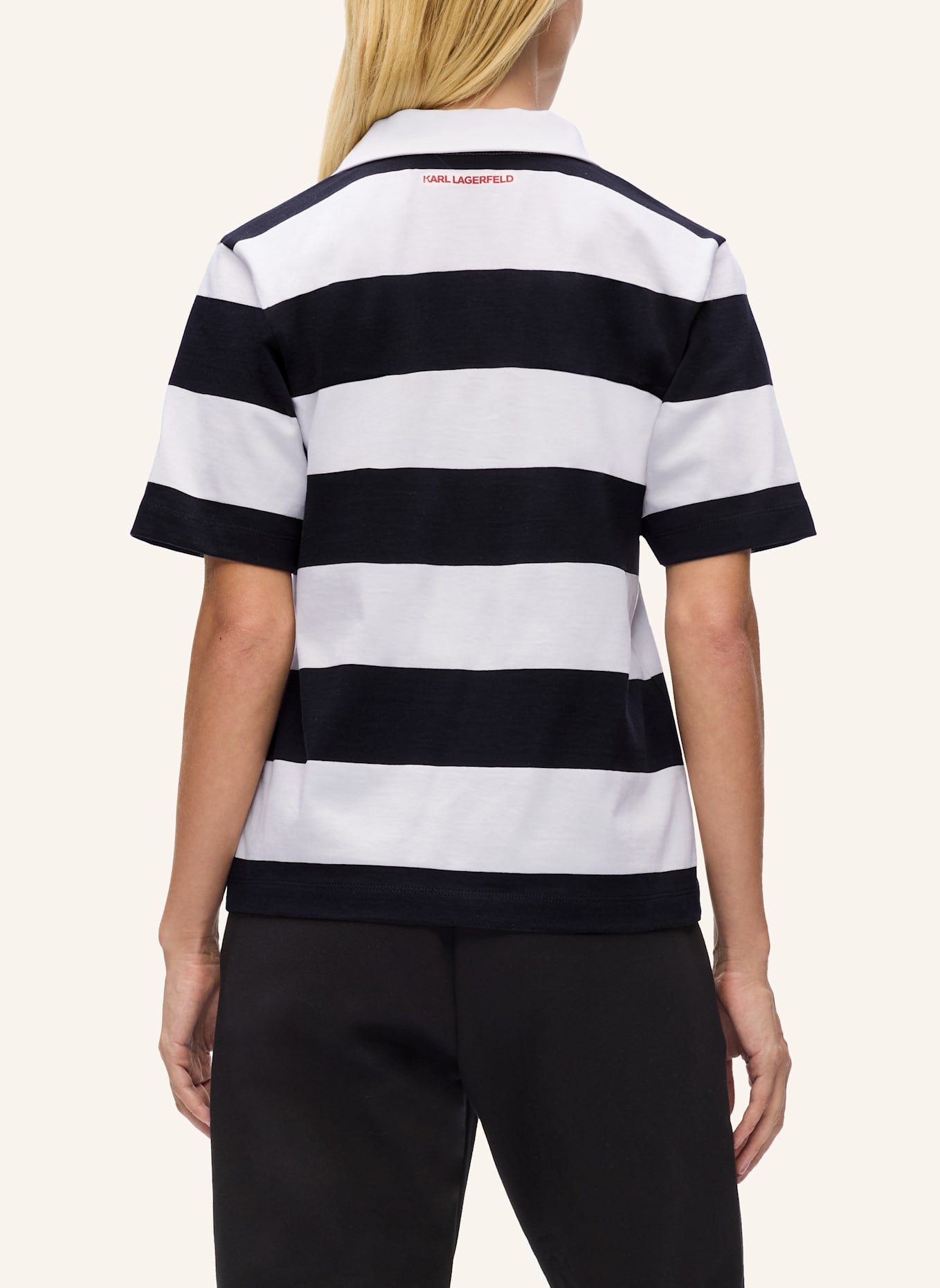 KARL LAGERFELD T-shirt: SCHWARZ/ BEIGE