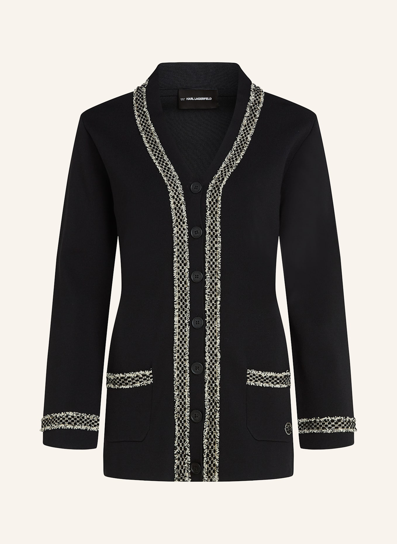 KARL LAGERFELD Top: SCHWARZ