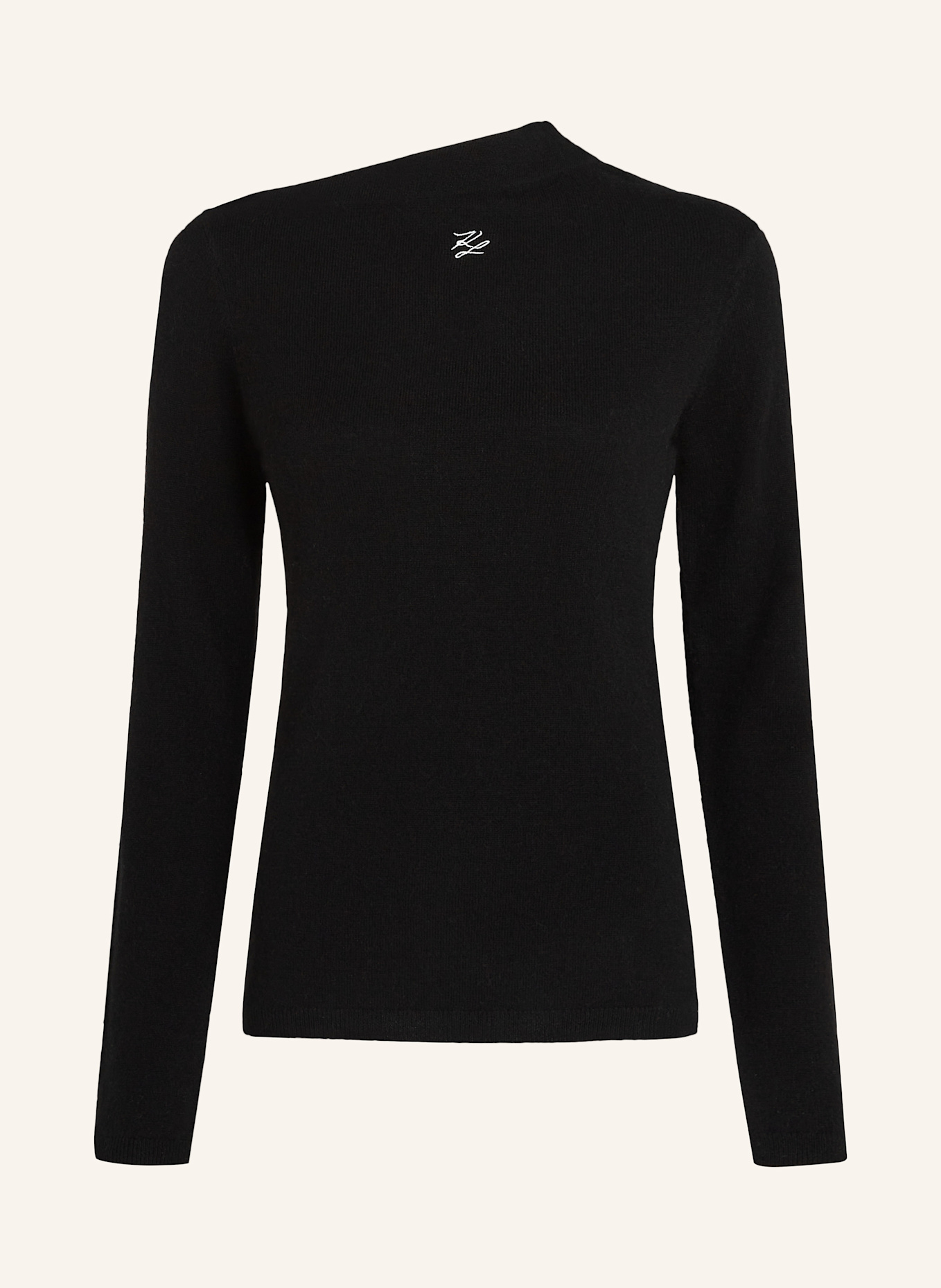 KARL LAGERFELD Top: SCHWARZ