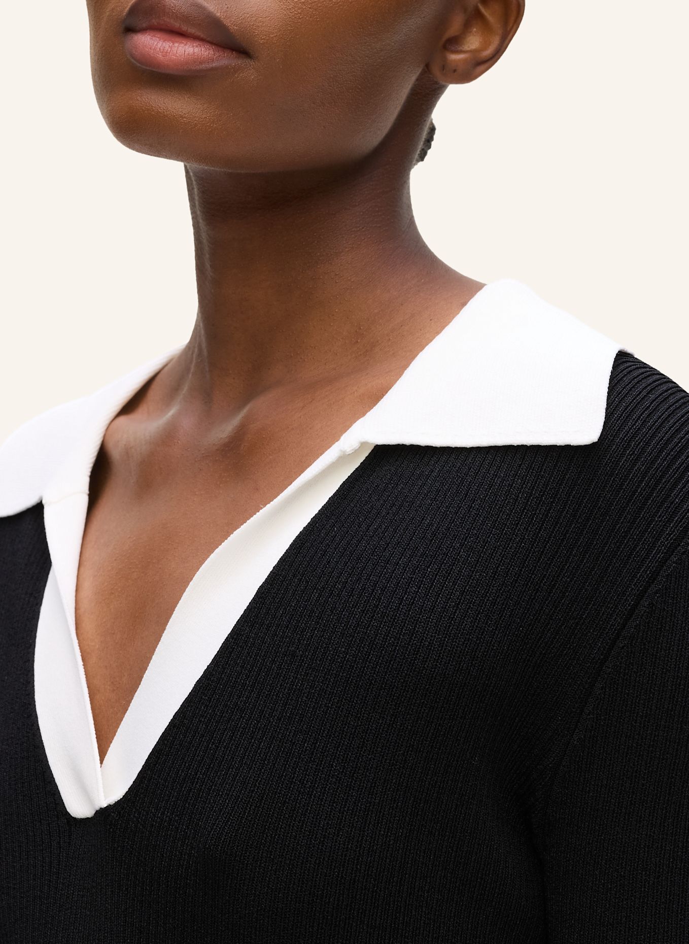 KARL LAGERFELD Top: WEISS/ SCHWARZ