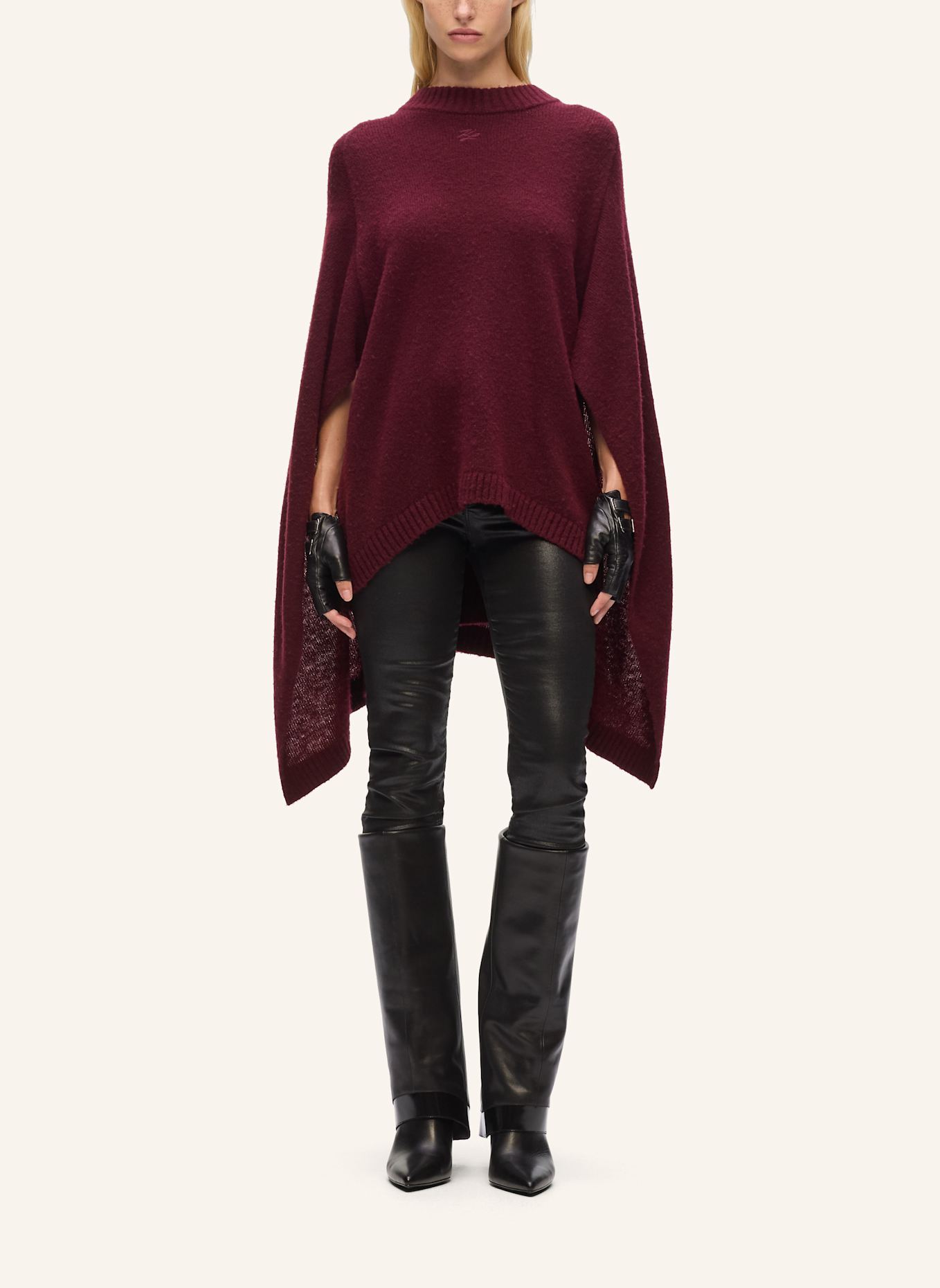 KARL LAGERFELD Top: DUNKELROT