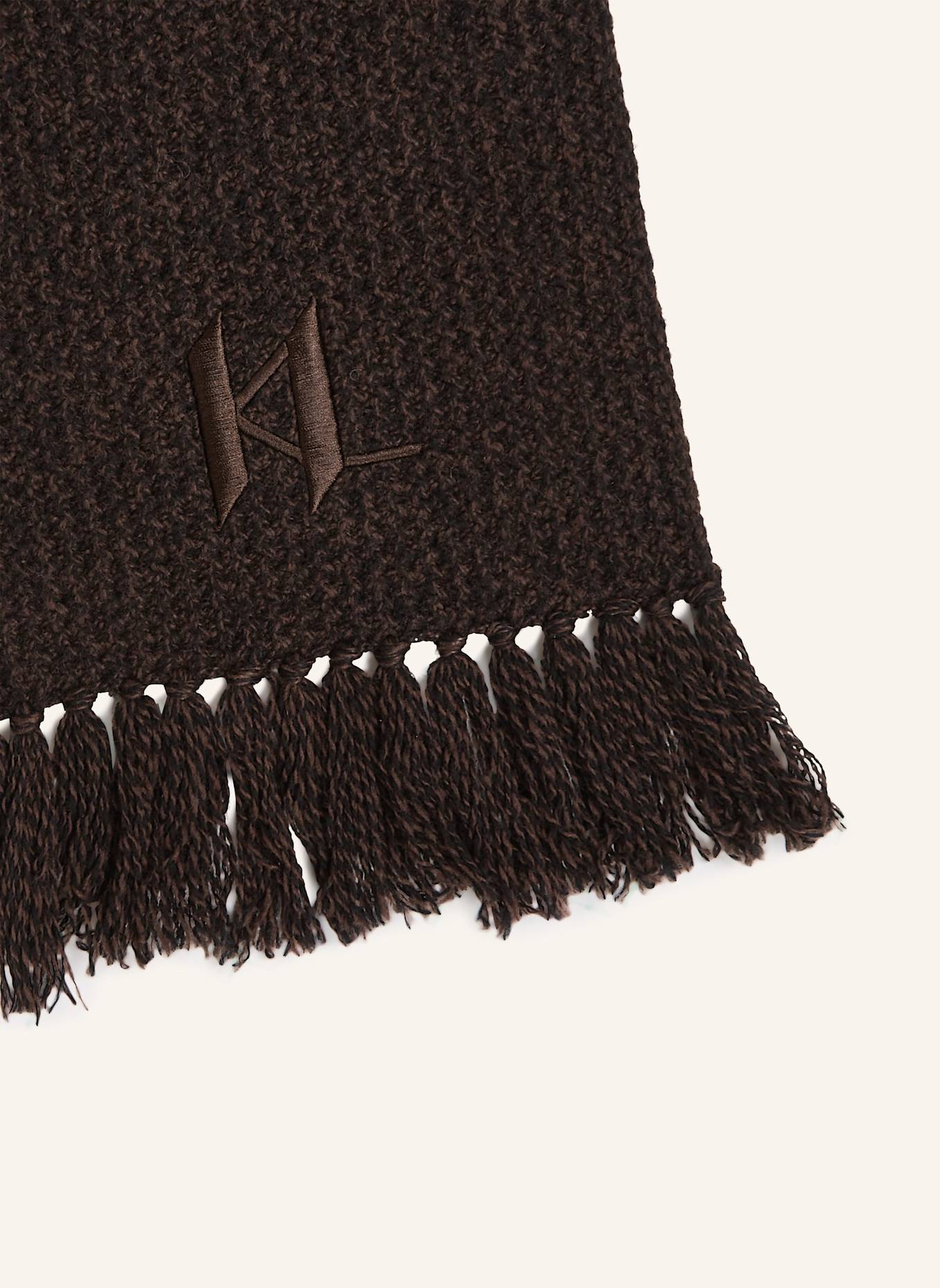 KARL LAGERFELD Schal: DUNKELBRAUN