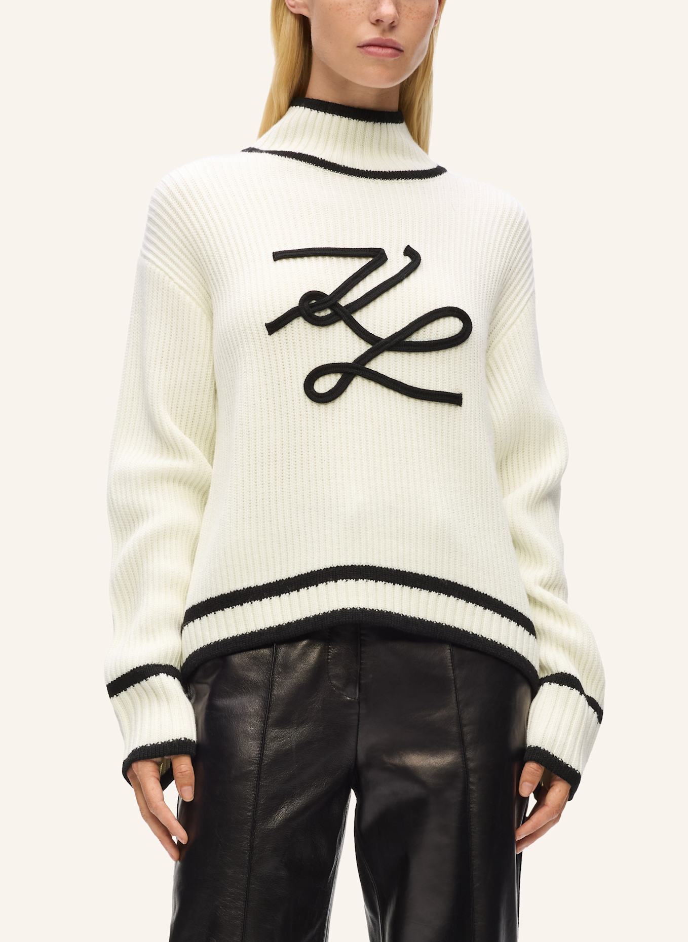 KARL LAGERFELD Top: WEISS