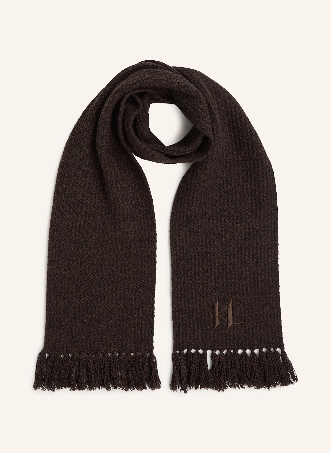 KARL LAGERFELD Schal: DUNKELBRAUN