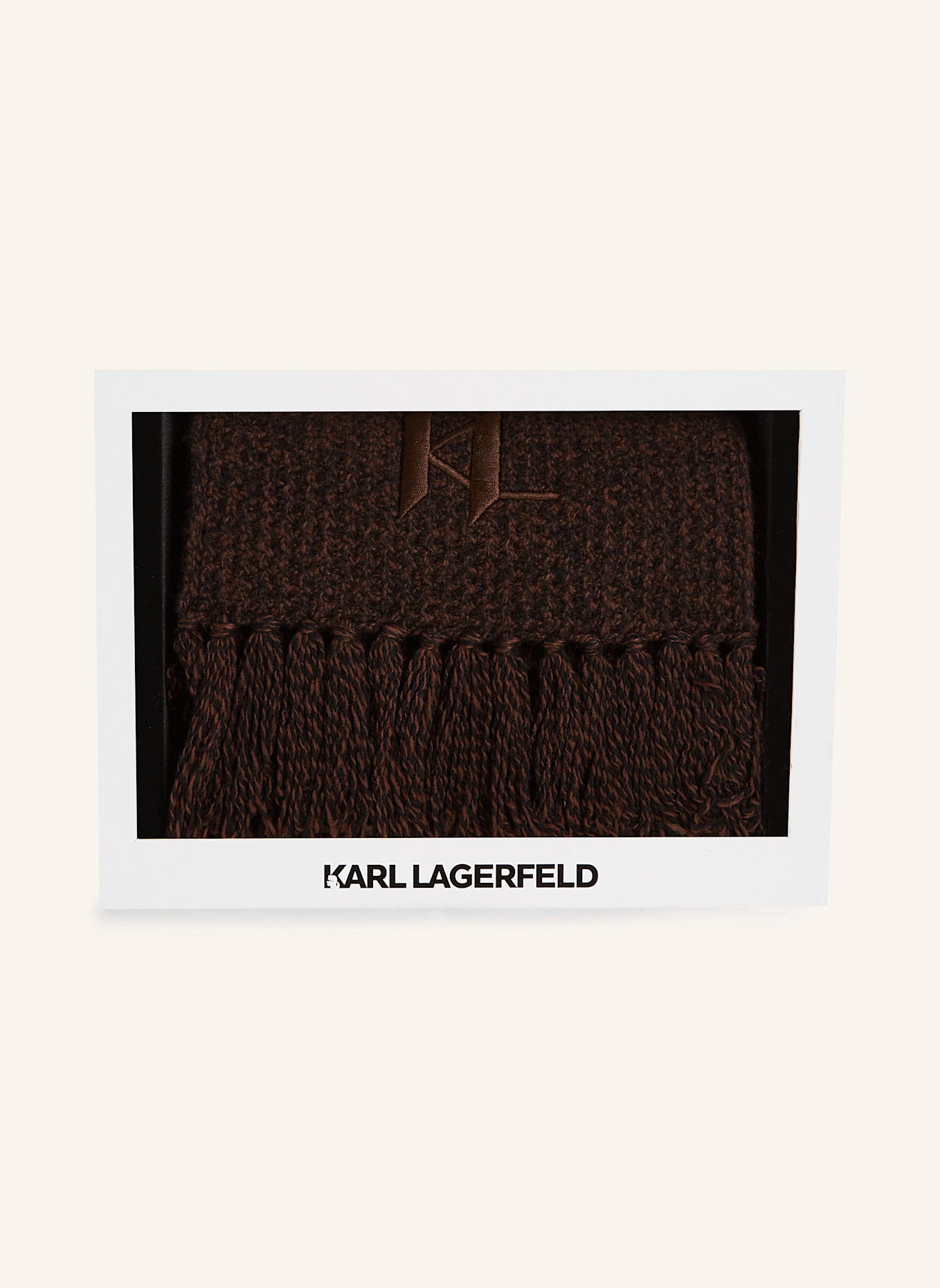 KARL LAGERFELD Schal: DUNKELBRAUN