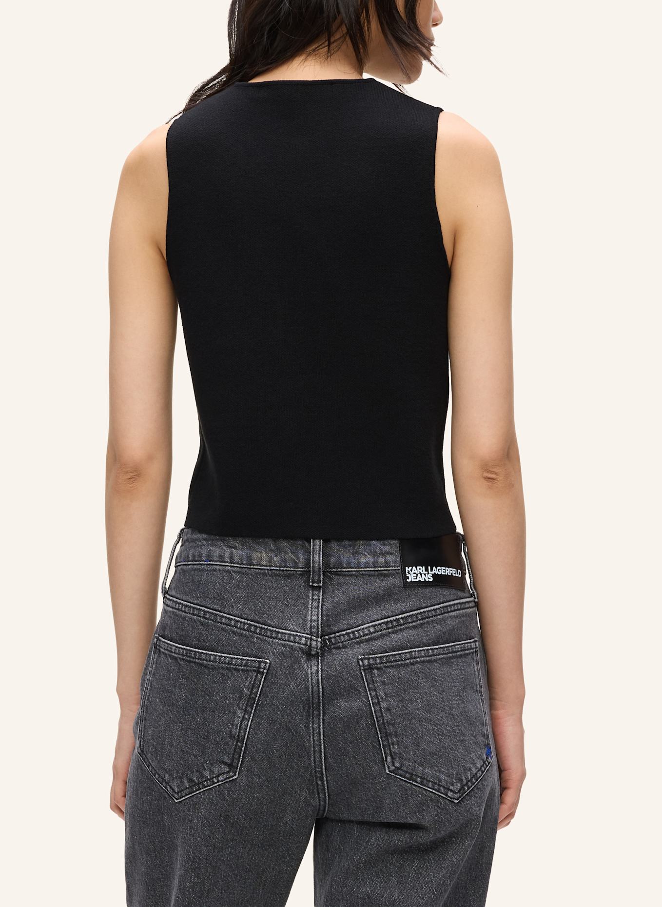 KARL LAGERFELD JEANS Top: SCHWARZ