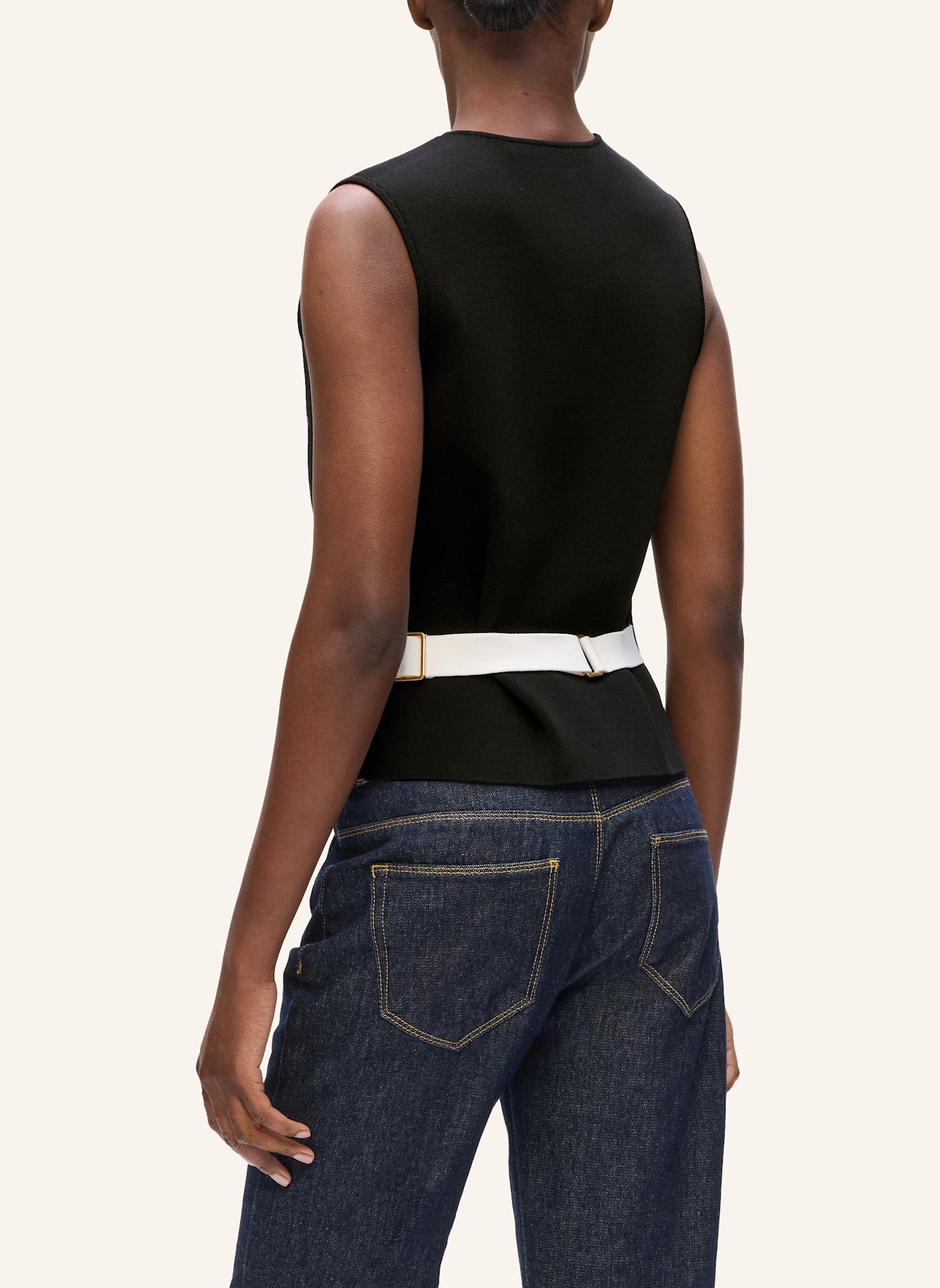 KARL LAGERFELD Top: SCHWARZ