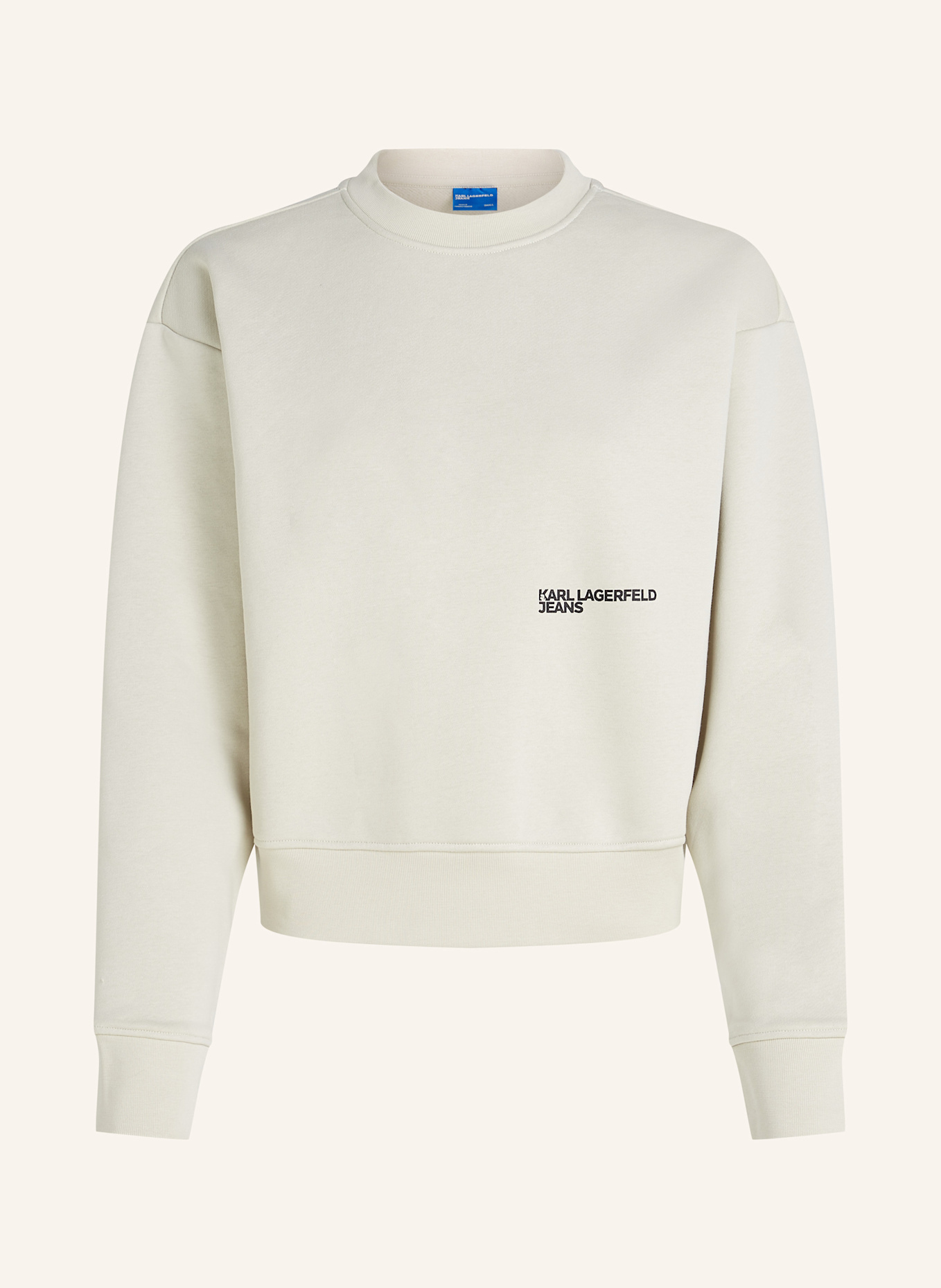 KARL LAGERFELD JEANS Hoodie: WEISS