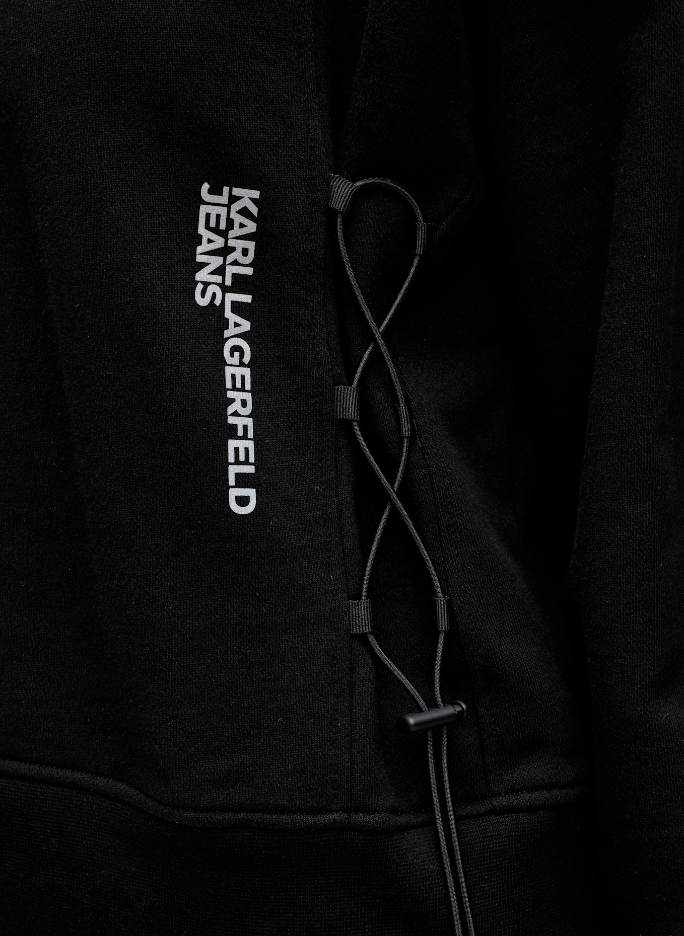 KARL LAGERFELD JEANS Hoodie: SCHWARZ