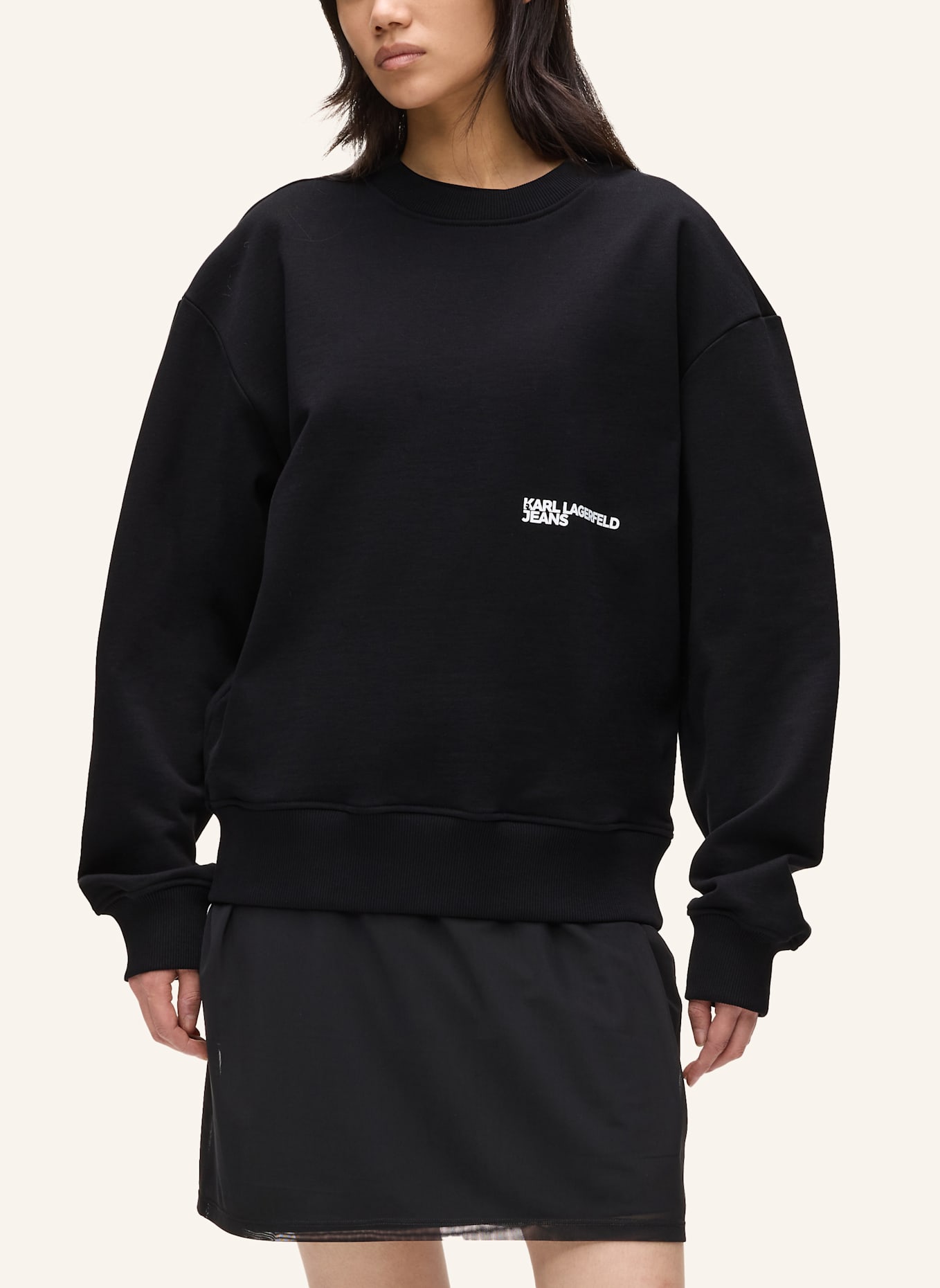 KARL LAGERFELD JEANS Sweatshirt: SCHWARZ