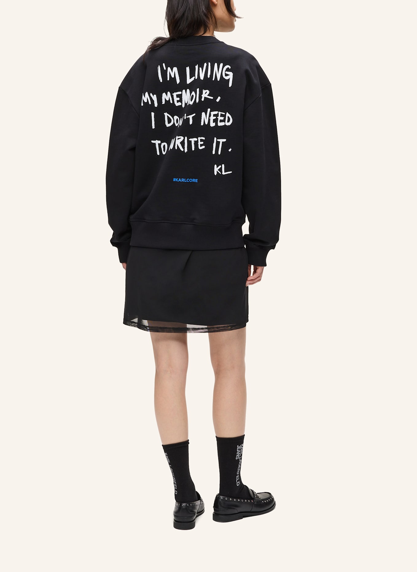 KARL LAGERFELD JEANS Sweatshirt: SCHWARZ