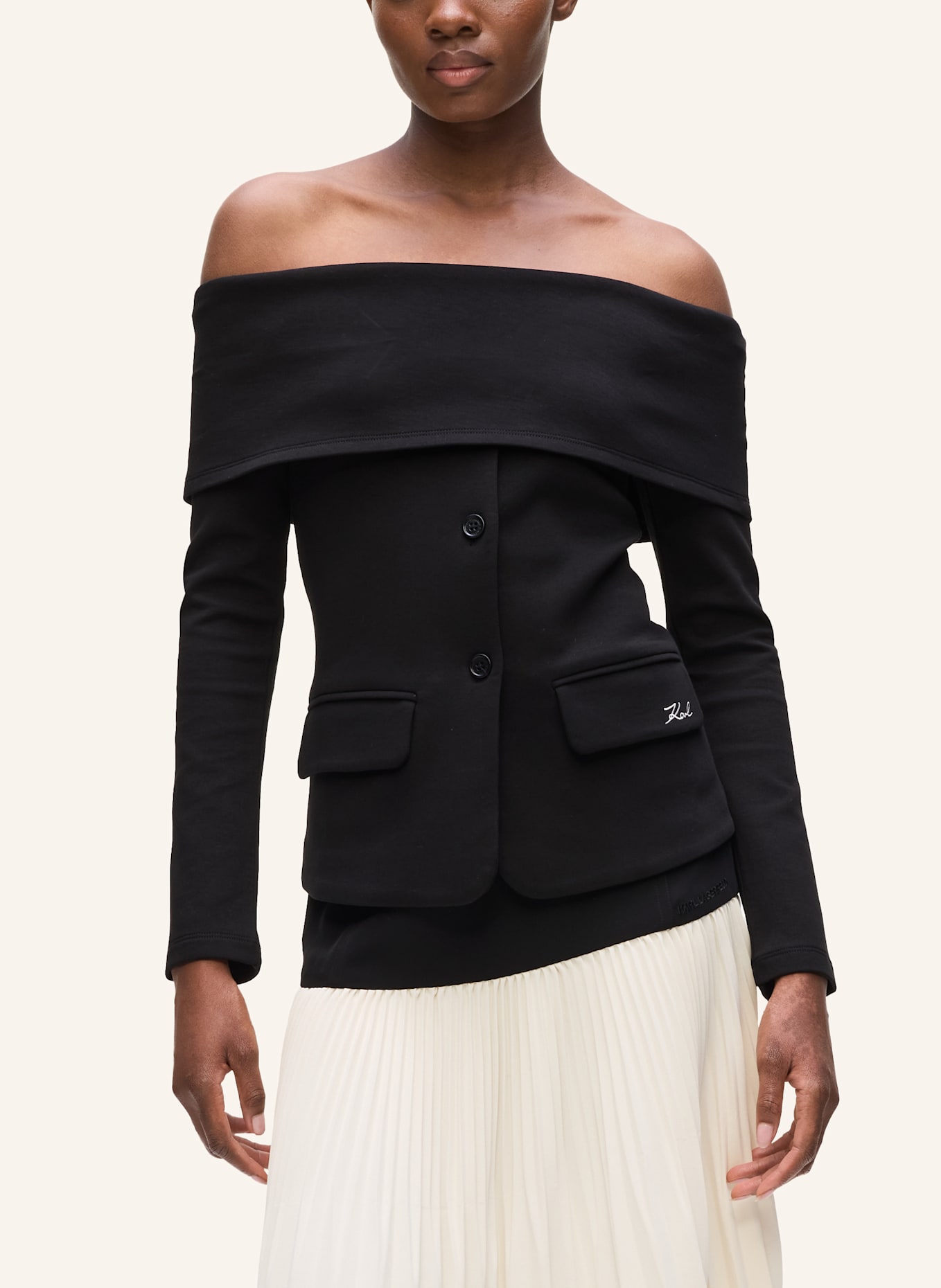 KARL LAGERFELD Sweatshirt: SCHWARZ