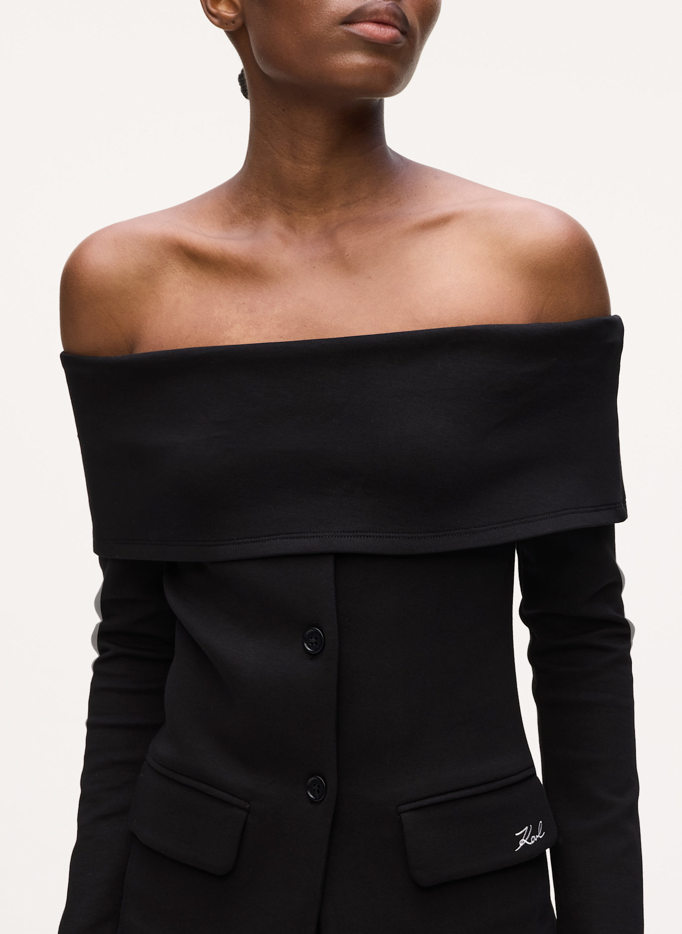 KARL LAGERFELD Sweatshirt: SCHWARZ