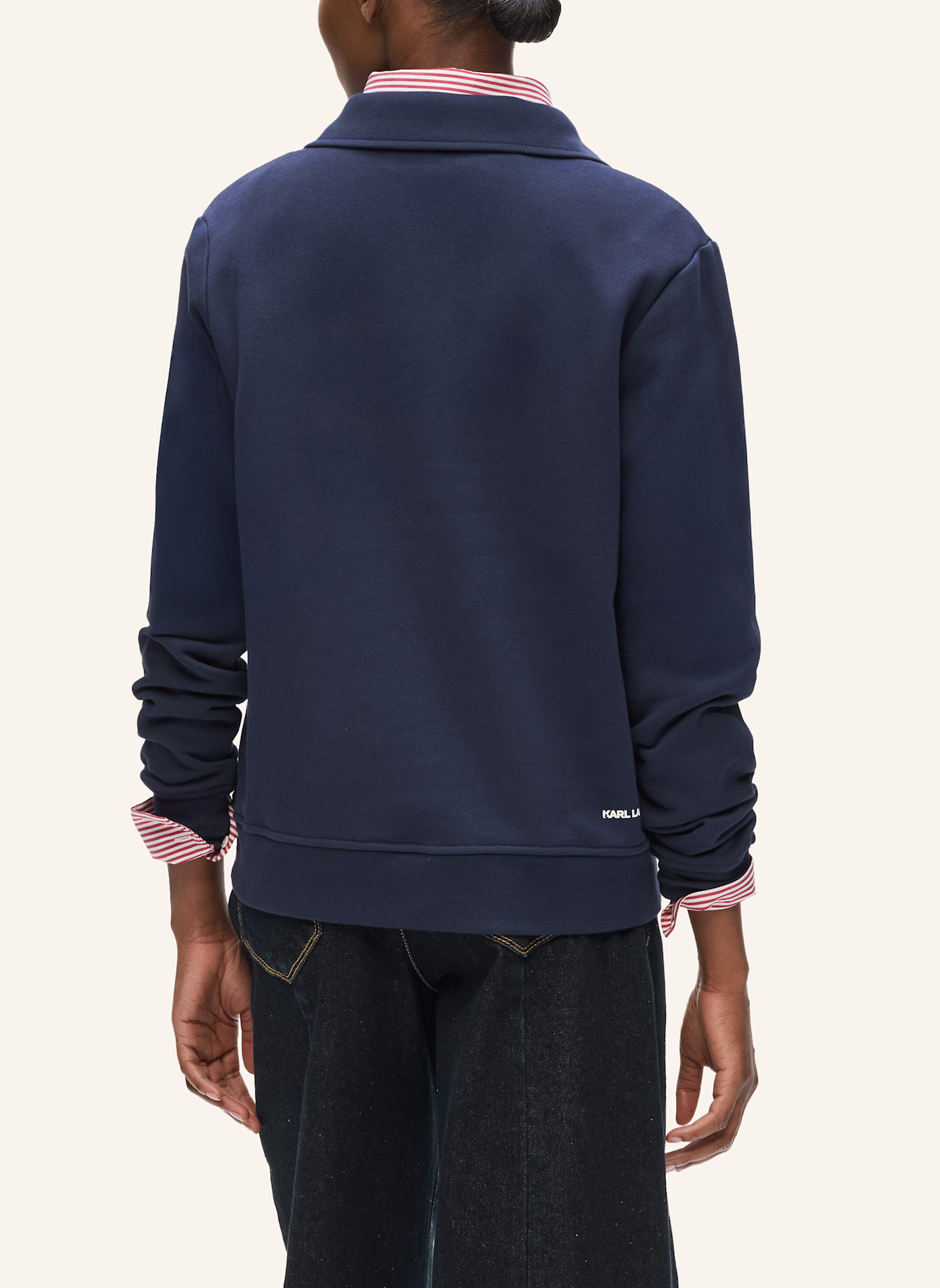 KARL LAGERFELD Sweatshirt: DUNKELBLAU
