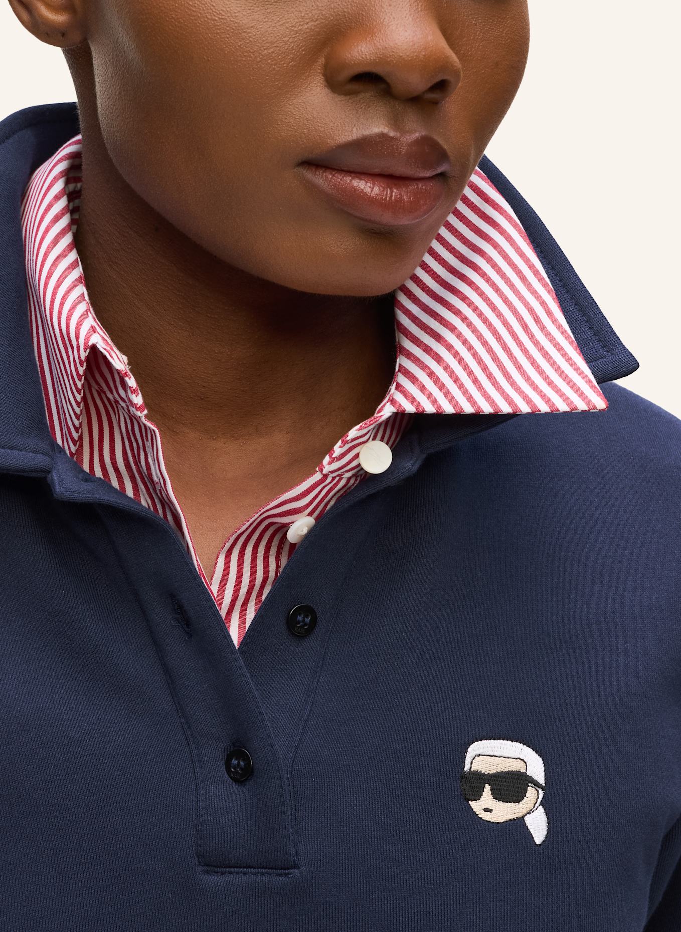 KARL LAGERFELD Sweatshirt: DUNKELBLAU