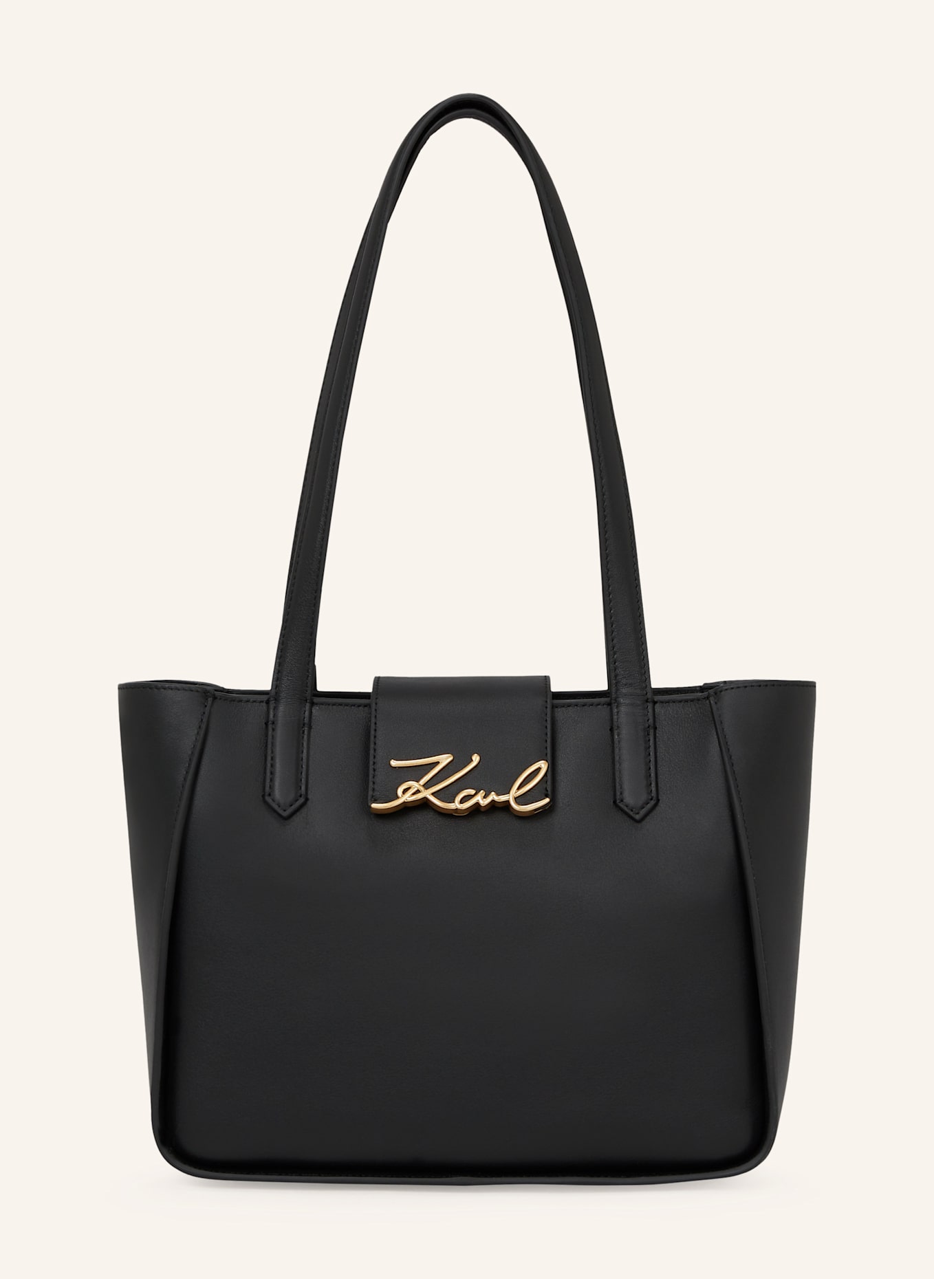 KARL LAGERFELD Handtasche: SCHWARZ/ GOLD