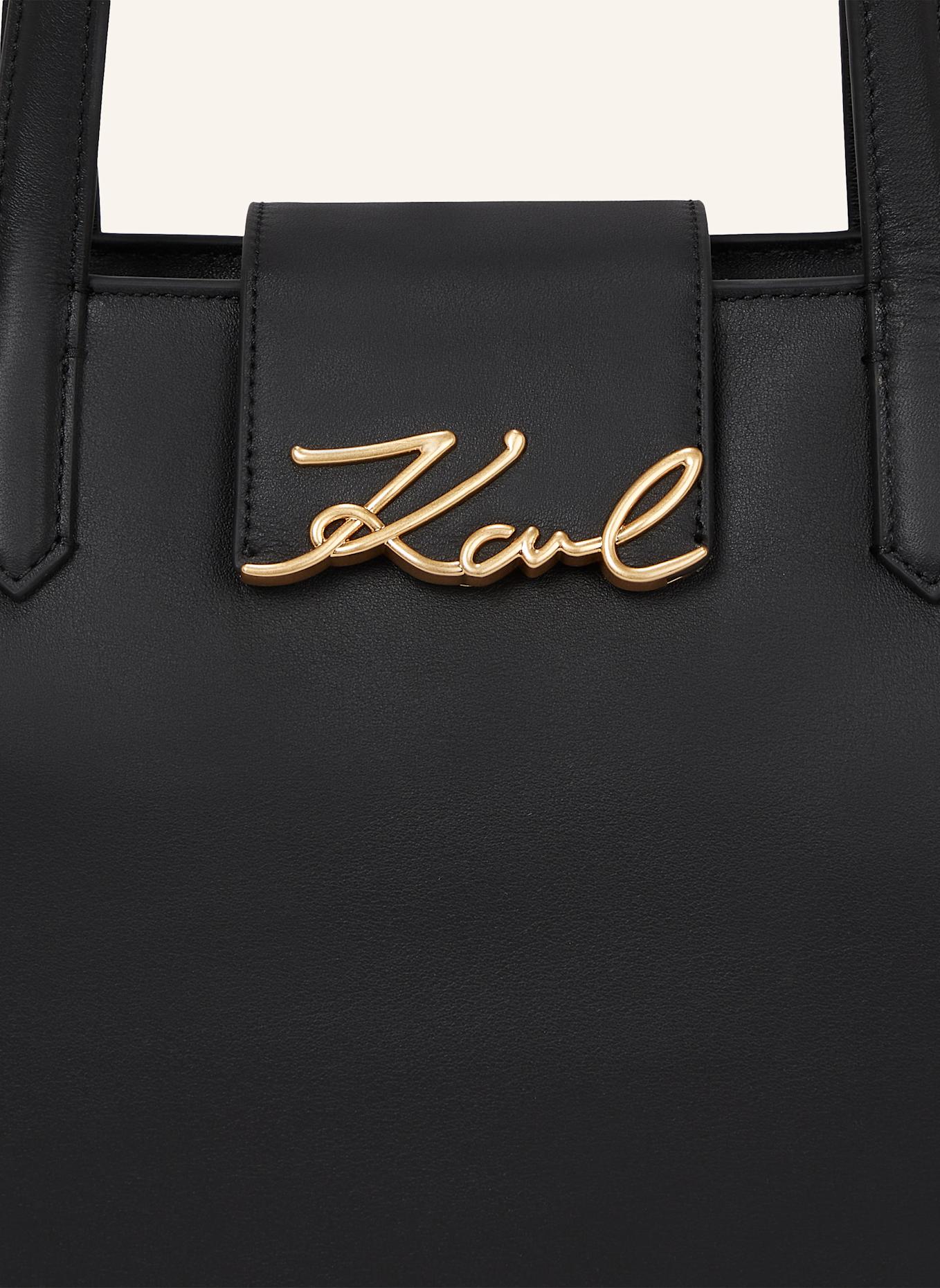 KARL LAGERFELD Handtasche: SCHWARZ/ GOLD
