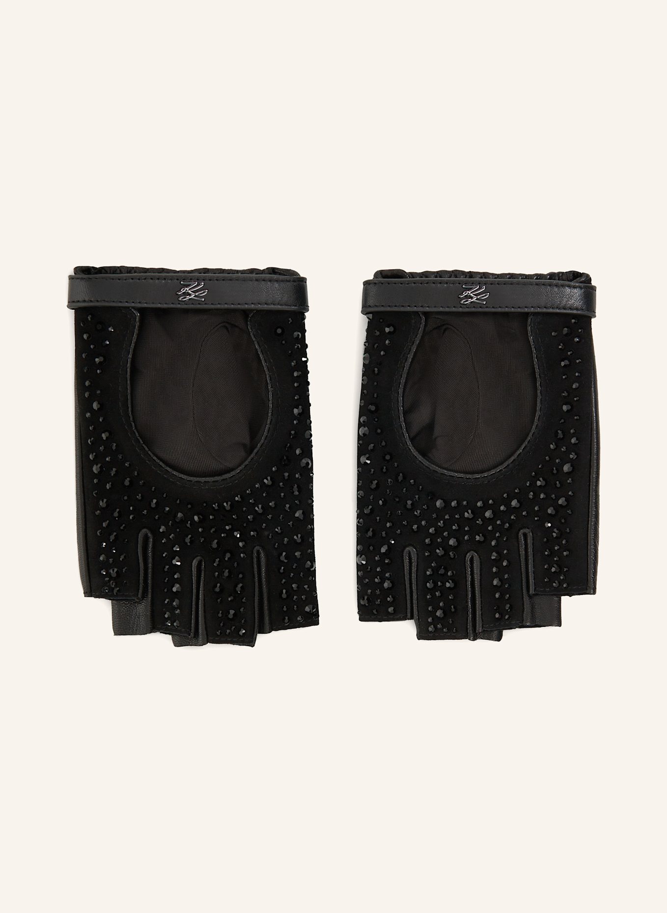 KARL LAGERFELD K/Autograph Handschuhe: SCHWARZ