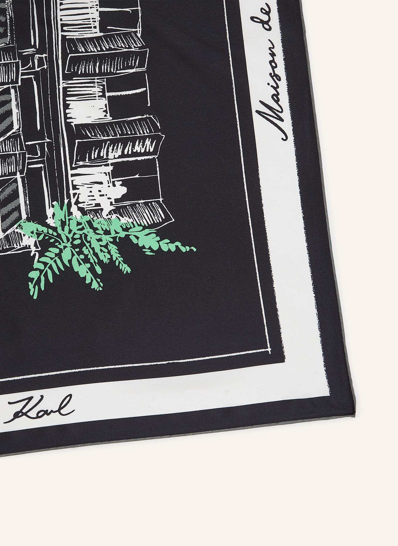 KARL LAGERFELD Schal: SCHWARZ