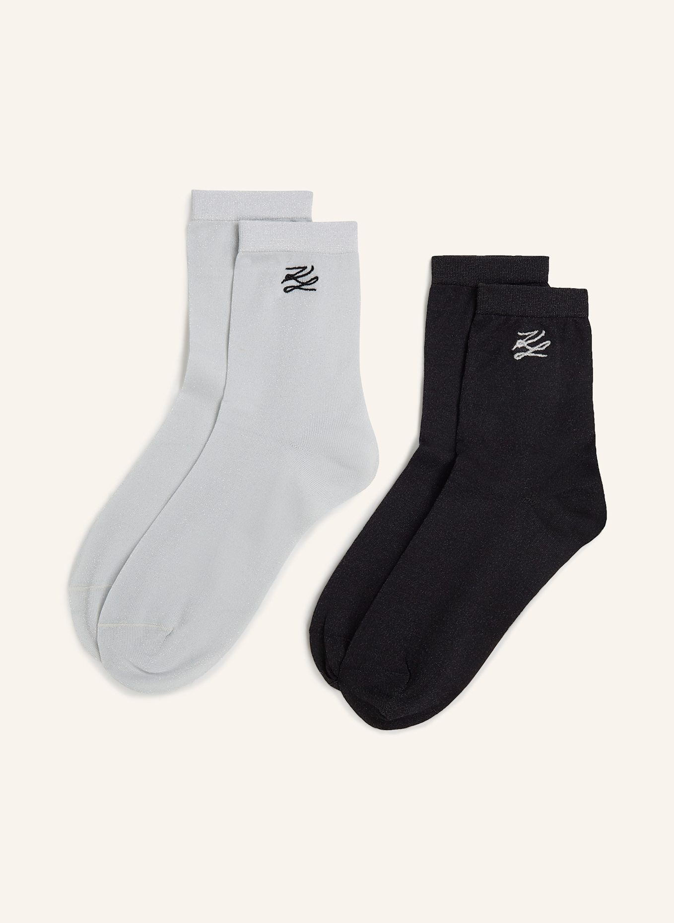 KARL LAGERFELD Socken: SCHWARZ