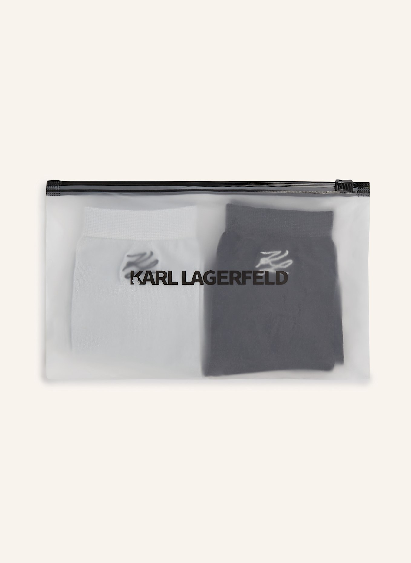 KARL LAGERFELD Socken: SCHWARZ