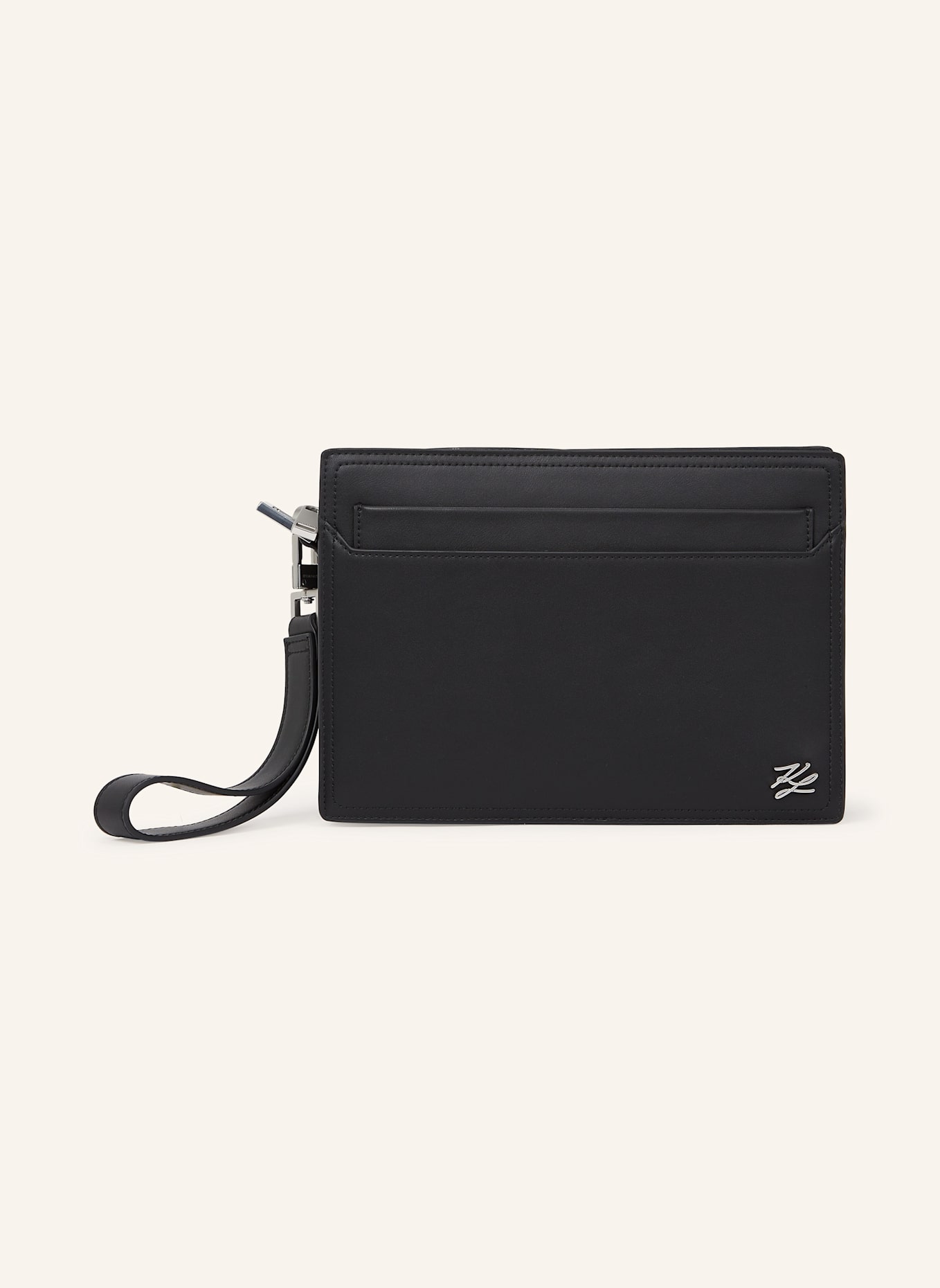 KARL LAGERFELD K/Autograph Clutch: SCHWARZ