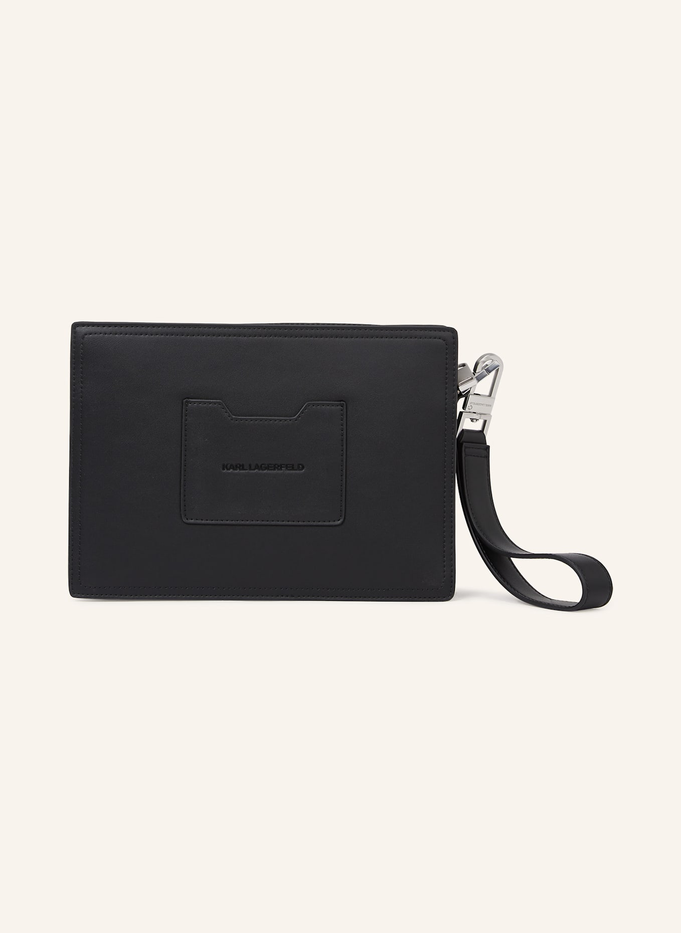 KARL LAGERFELD K/Autograph Clutch: SCHWARZ