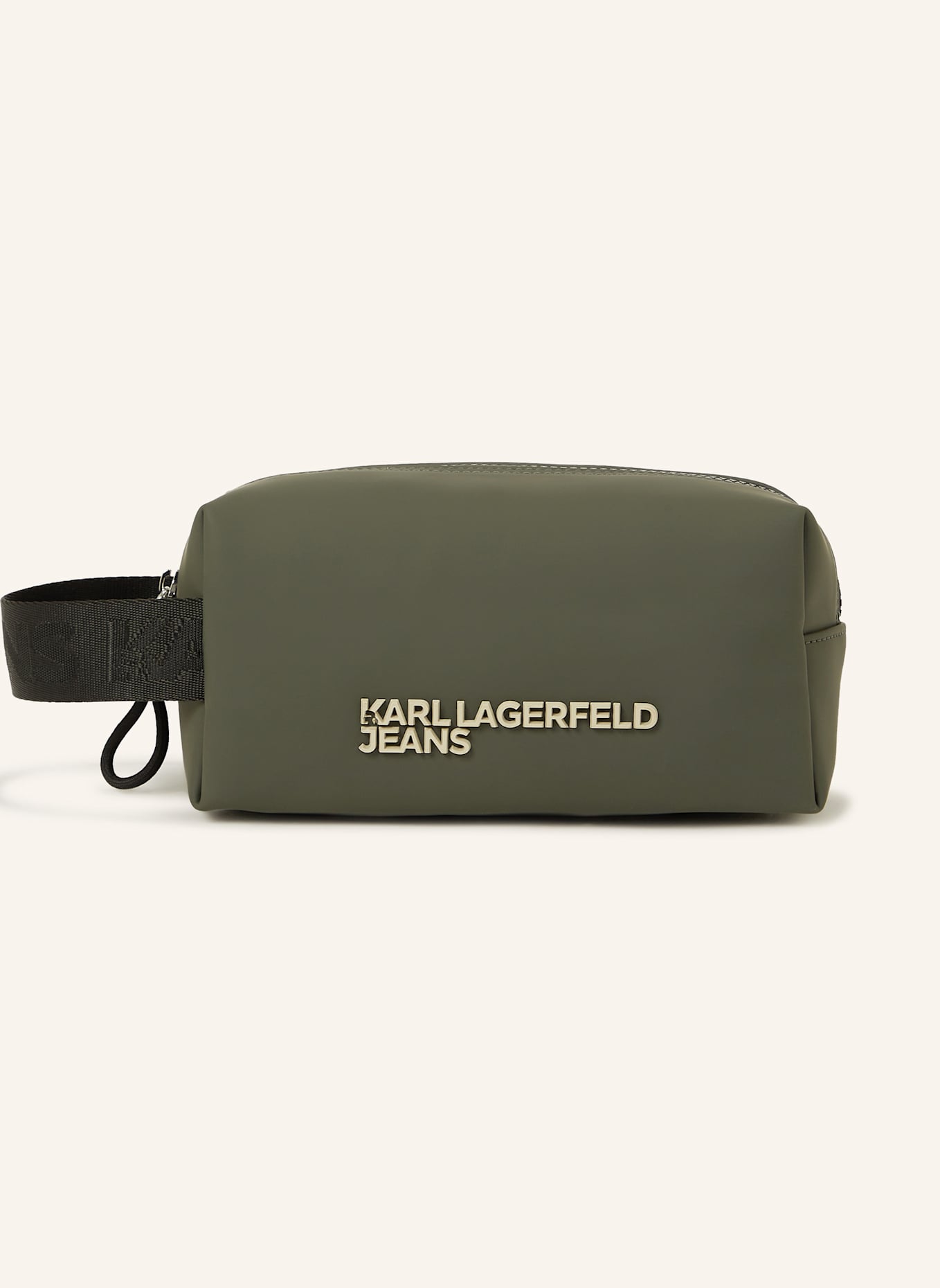 KARL LAGERFELD JEANS Kosmetiktasche: DUNKELGRÜN