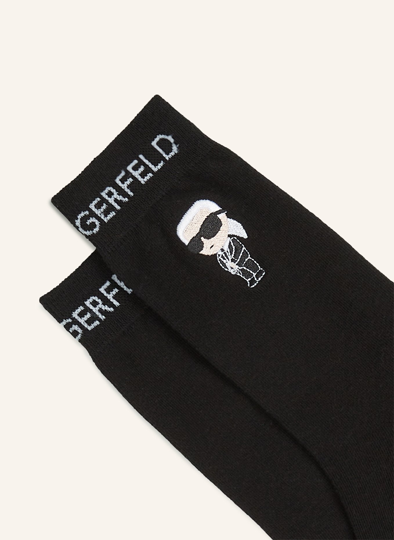 KARL LAGERFELD Socken: SCHWARZ/ GRAU/ WEISS