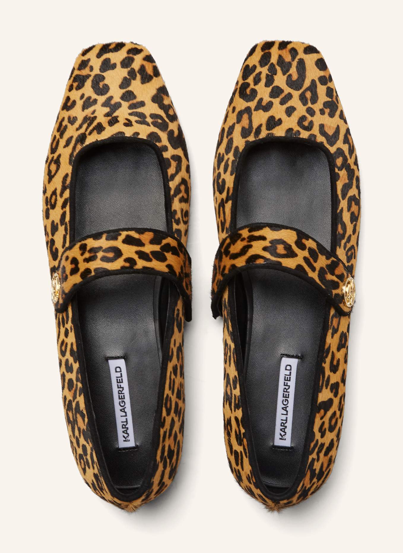 KARL LAGERFELD Flache Schuhe: BRAUN