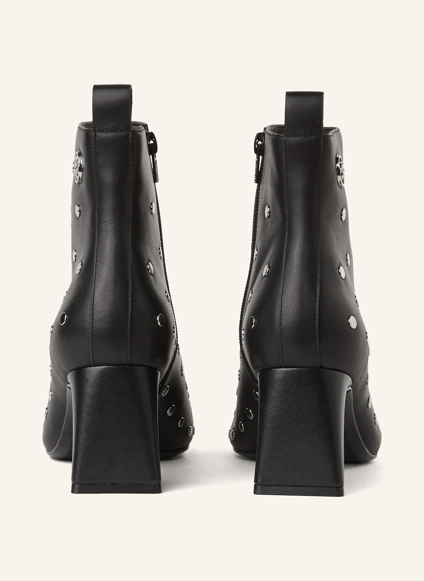 KARL LAGERFELD Stiefel: SCHWARZ/ SILBER