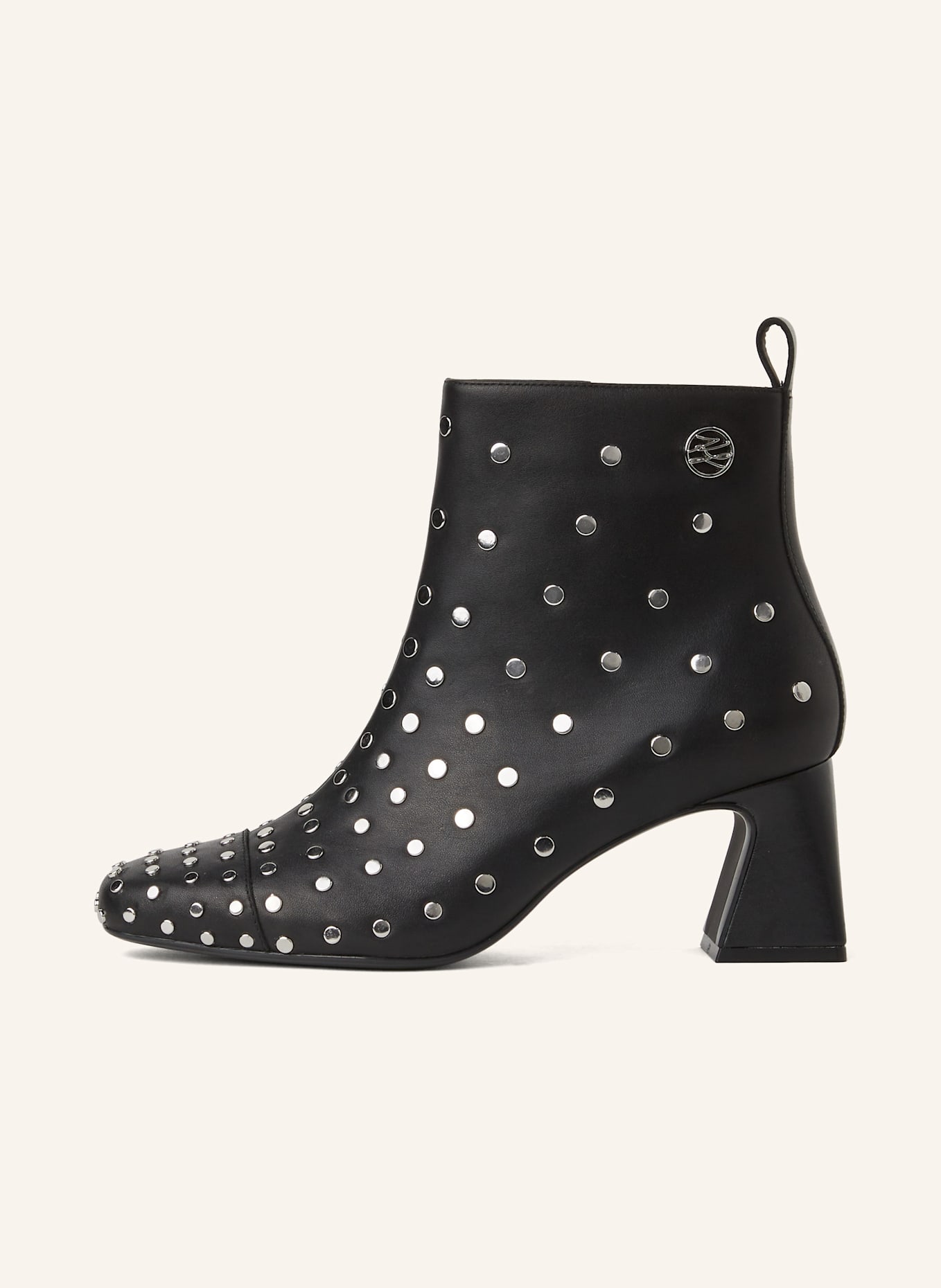 KARL LAGERFELD Stiefel: SCHWARZ/ SILBER