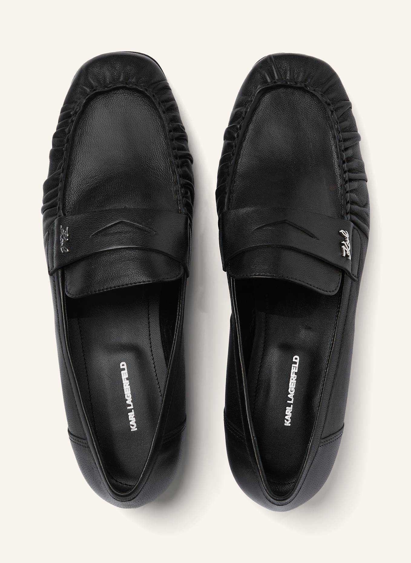 KARL LAGERFELD Flache Schuhe: SCHWARZ