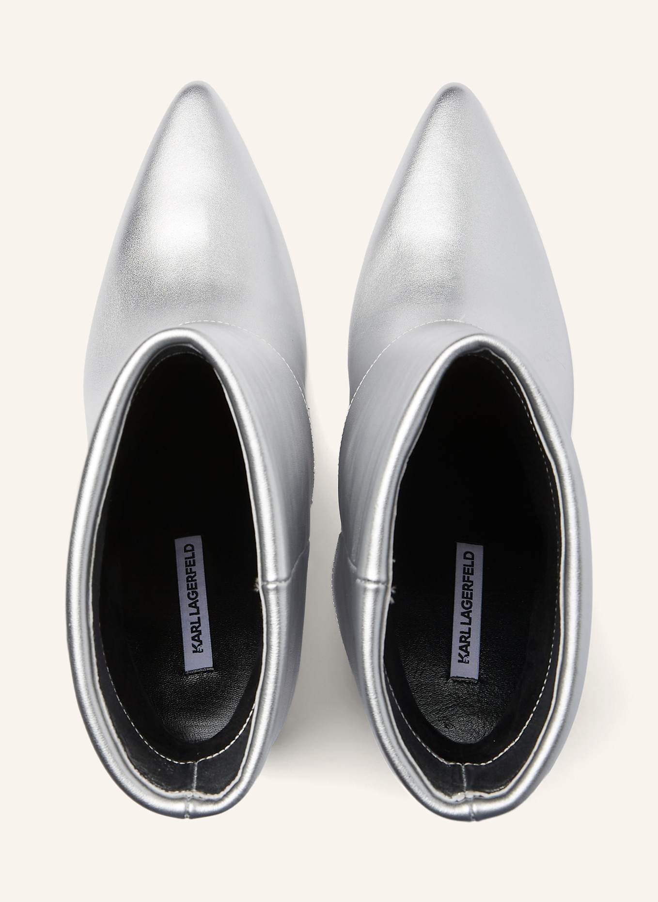 KARL LAGERFELD Stiefel: SILBER