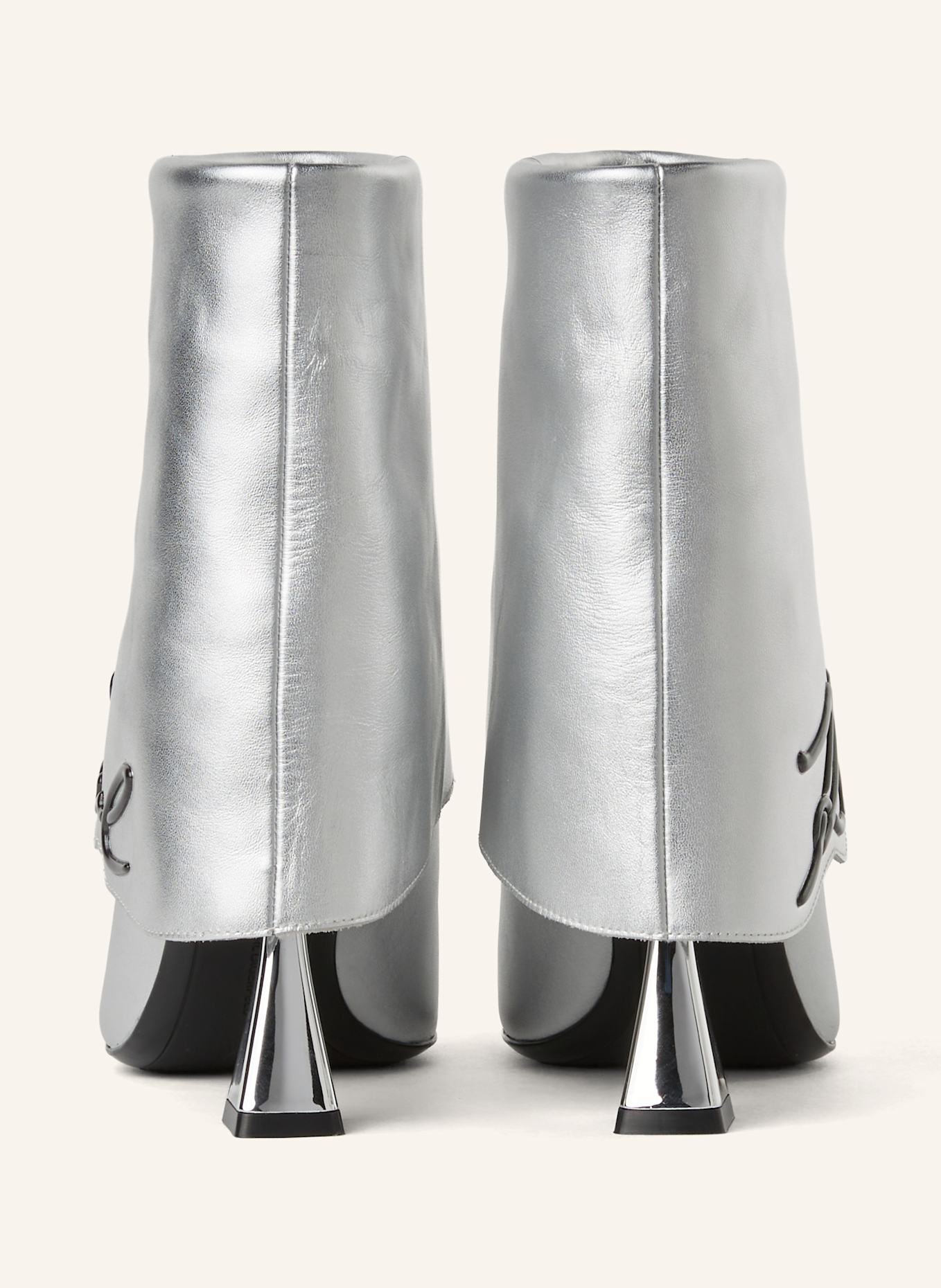 KARL LAGERFELD Stiefel: SILBER