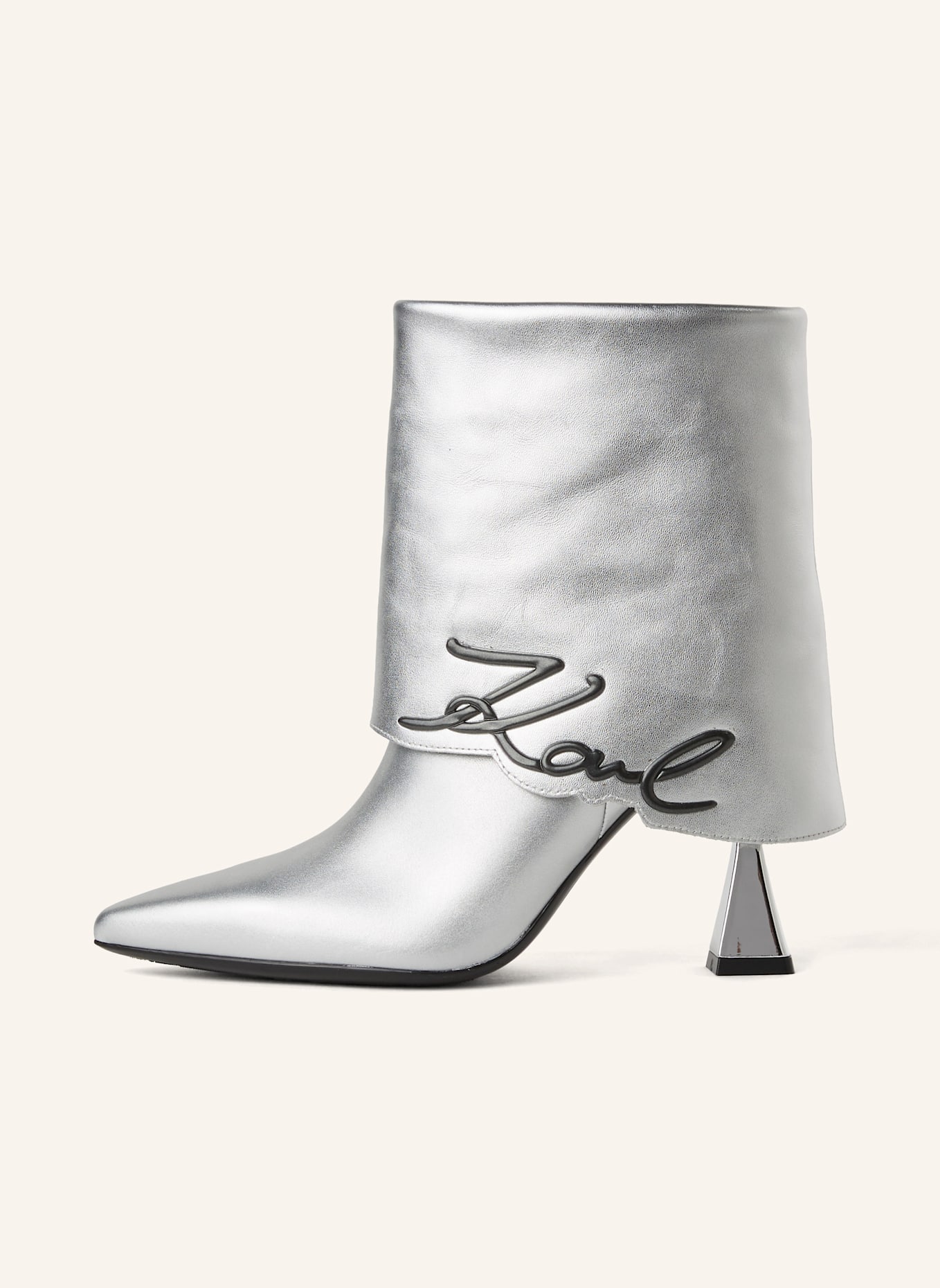 KARL LAGERFELD Stiefel: SILBER
