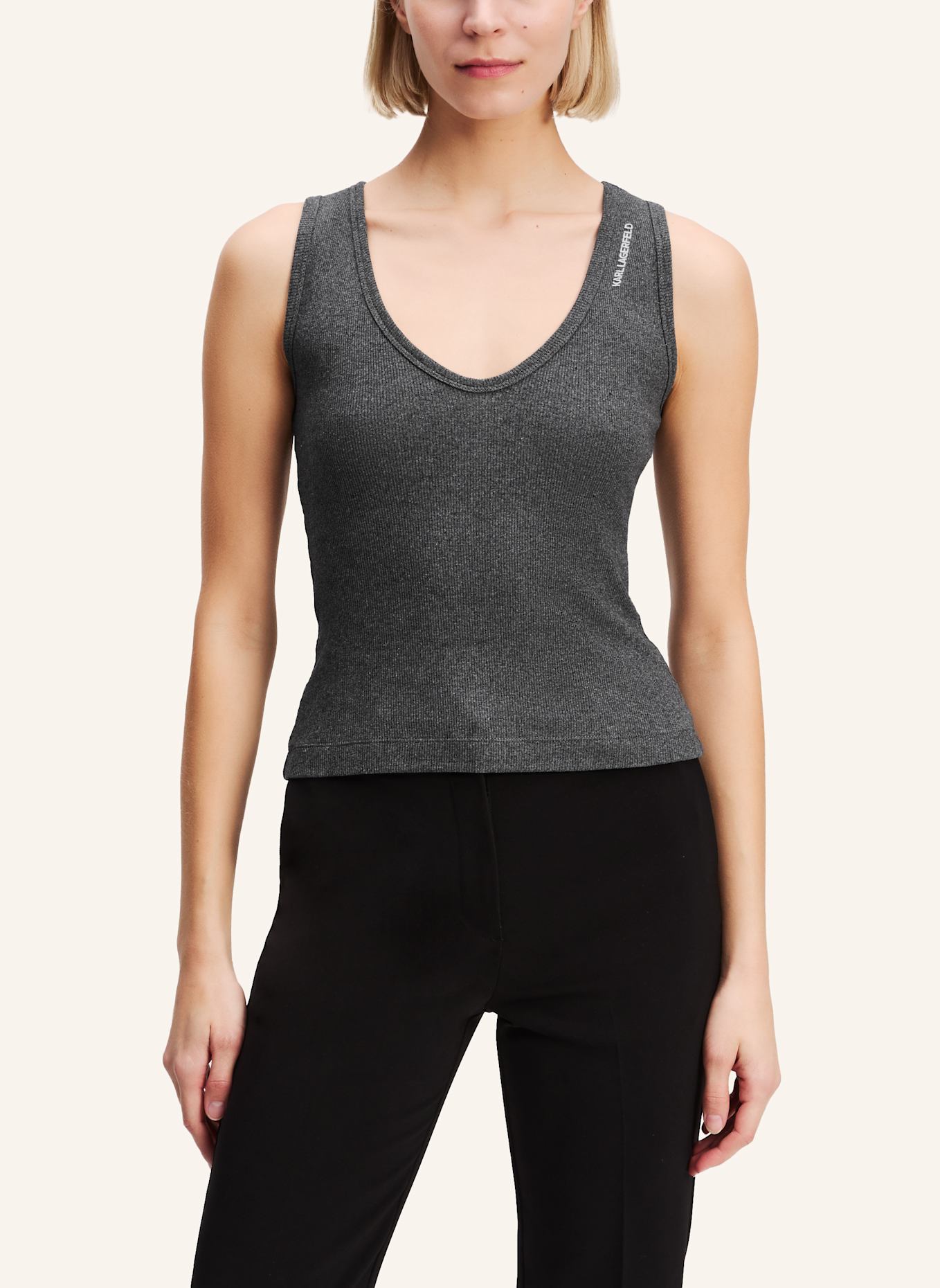 KARL LAGERFELD Tank: GRAU