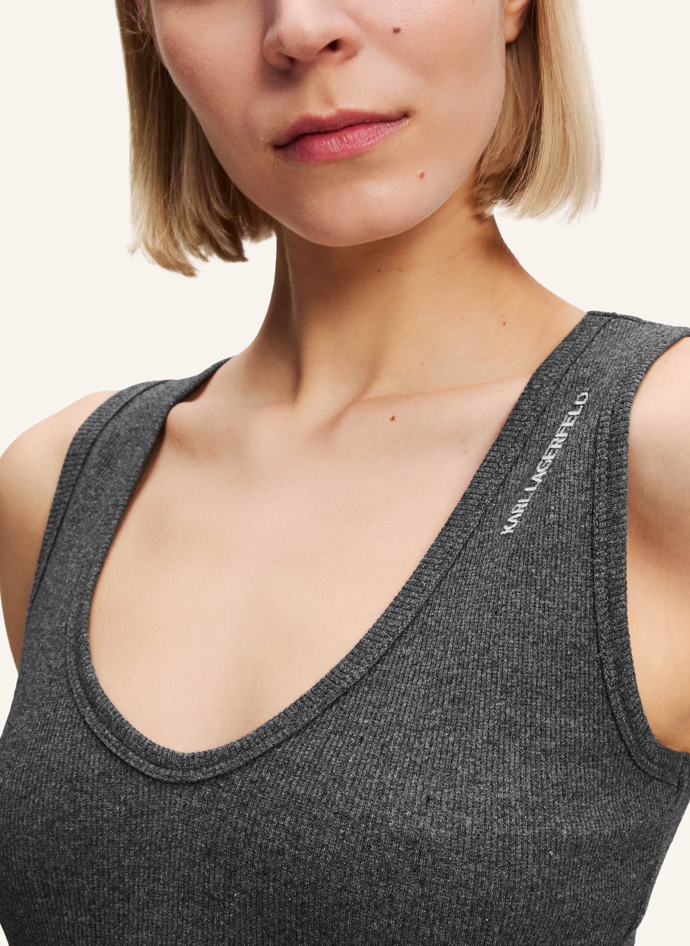 KARL LAGERFELD Tank: GRAU