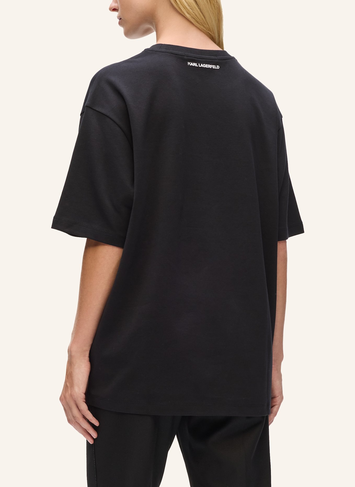 KARL LAGERFELD T-shirt: SCHWARZ