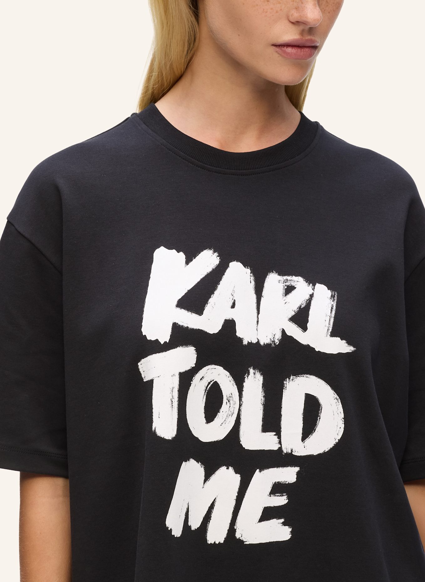 KARL LAGERFELD T-shirt: SCHWARZ