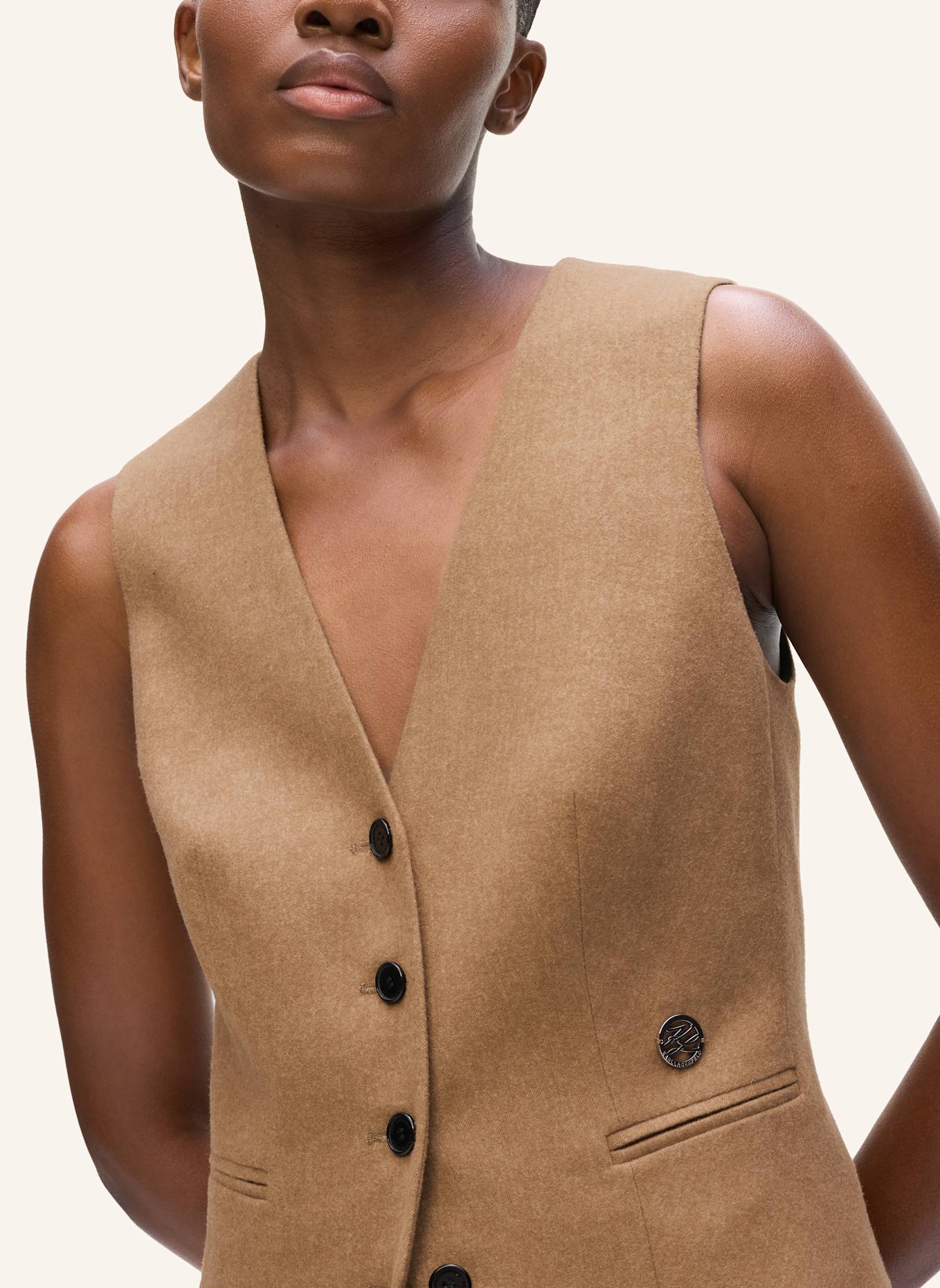 KARL LAGERFELD Weste: BRAUN